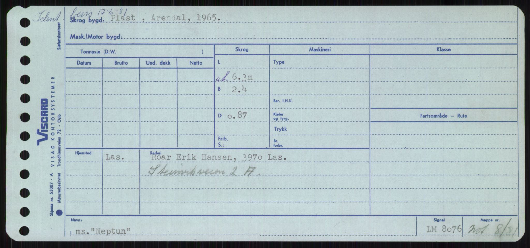 Sjøfartsdirektoratet med forløpere, Skipsmålingen, AV/RA-S-1627/H/Ha/L0004/0001: Fartøy, Mas-R / Fartøy, Mas-Odd, p. 457