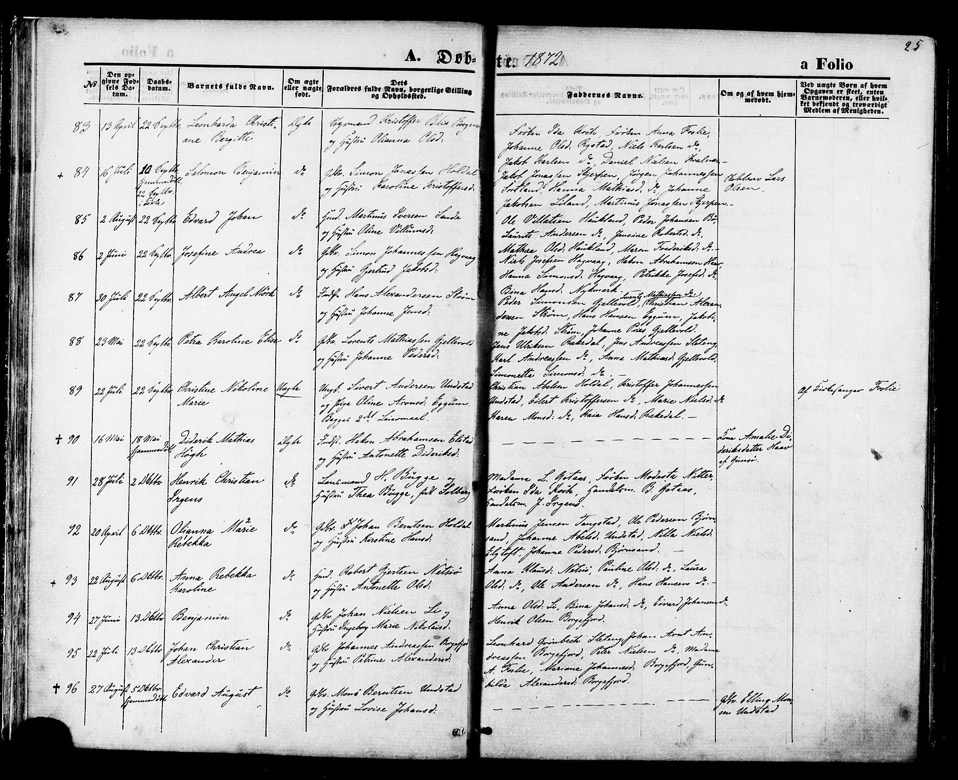 Ministerialprotokoller, klokkerbøker og fødselsregistre - Nordland, SAT/A-1459/880/L1132: Parish register (official) no. 880A06, 1869-1887, p. 25