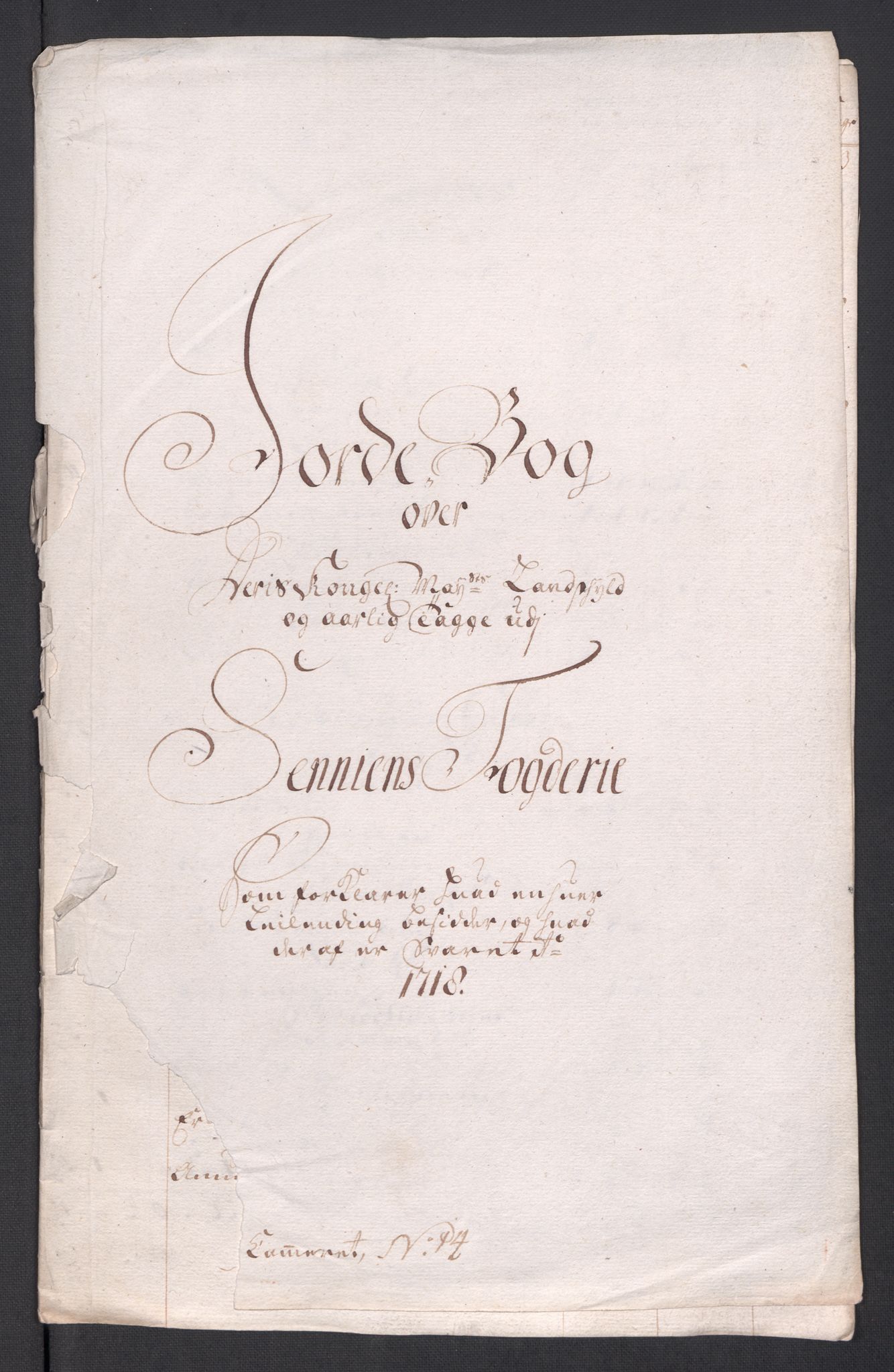 Rentekammeret inntil 1814, Reviderte regnskaper, Fogderegnskap, RA/EA-4092/R68/L4764: Fogderegnskap Senja og Troms, 1718, p. 203