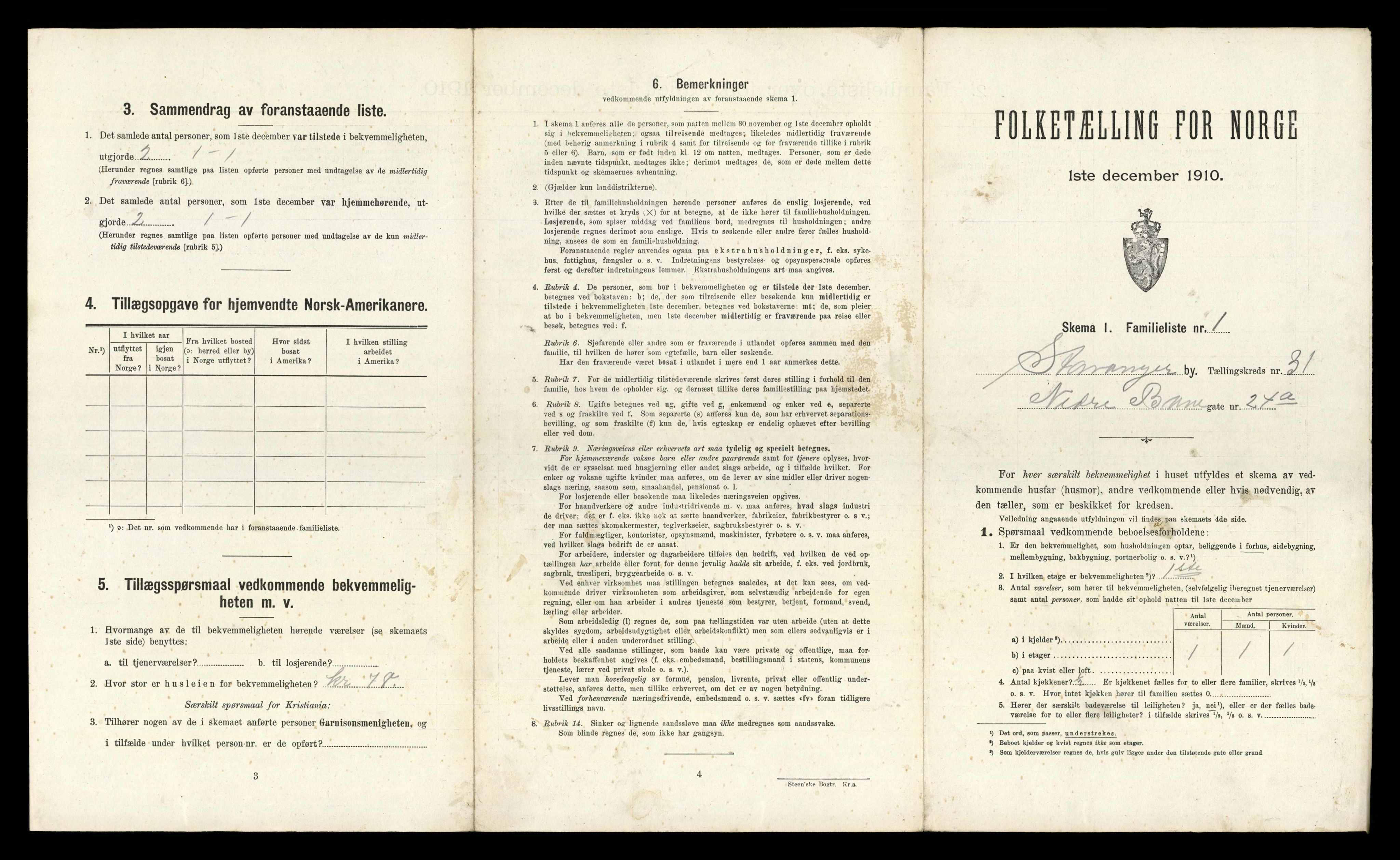 RA, 1910 census for Stavanger, 1910, p. 19566