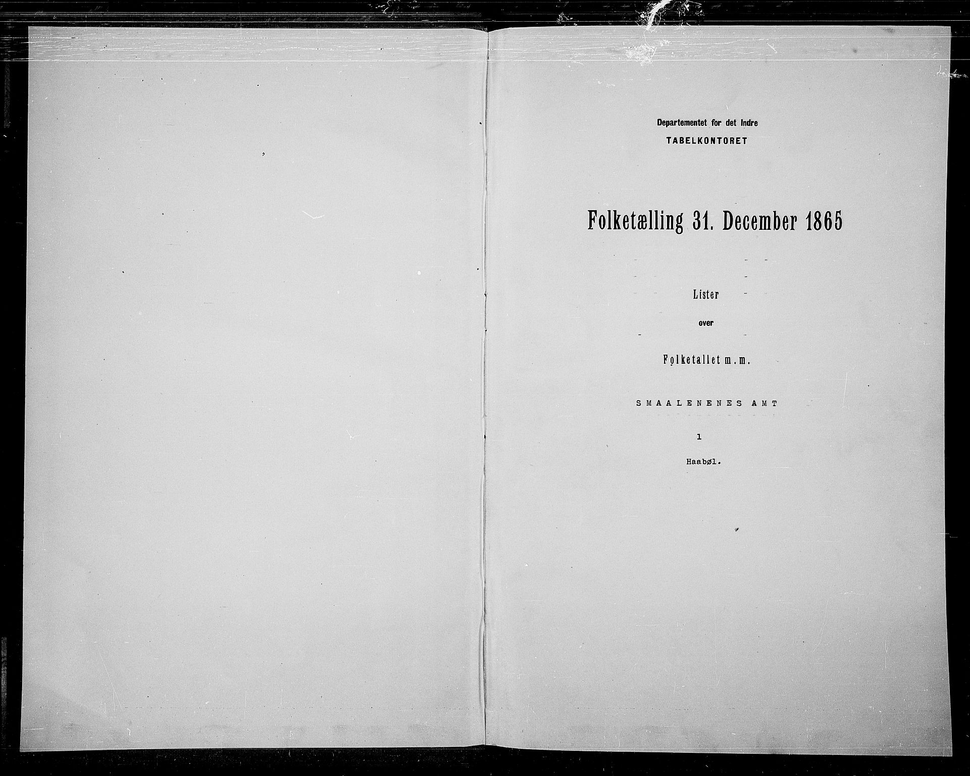 RA, 1865 census for Hobøl, 1865, p. 3
