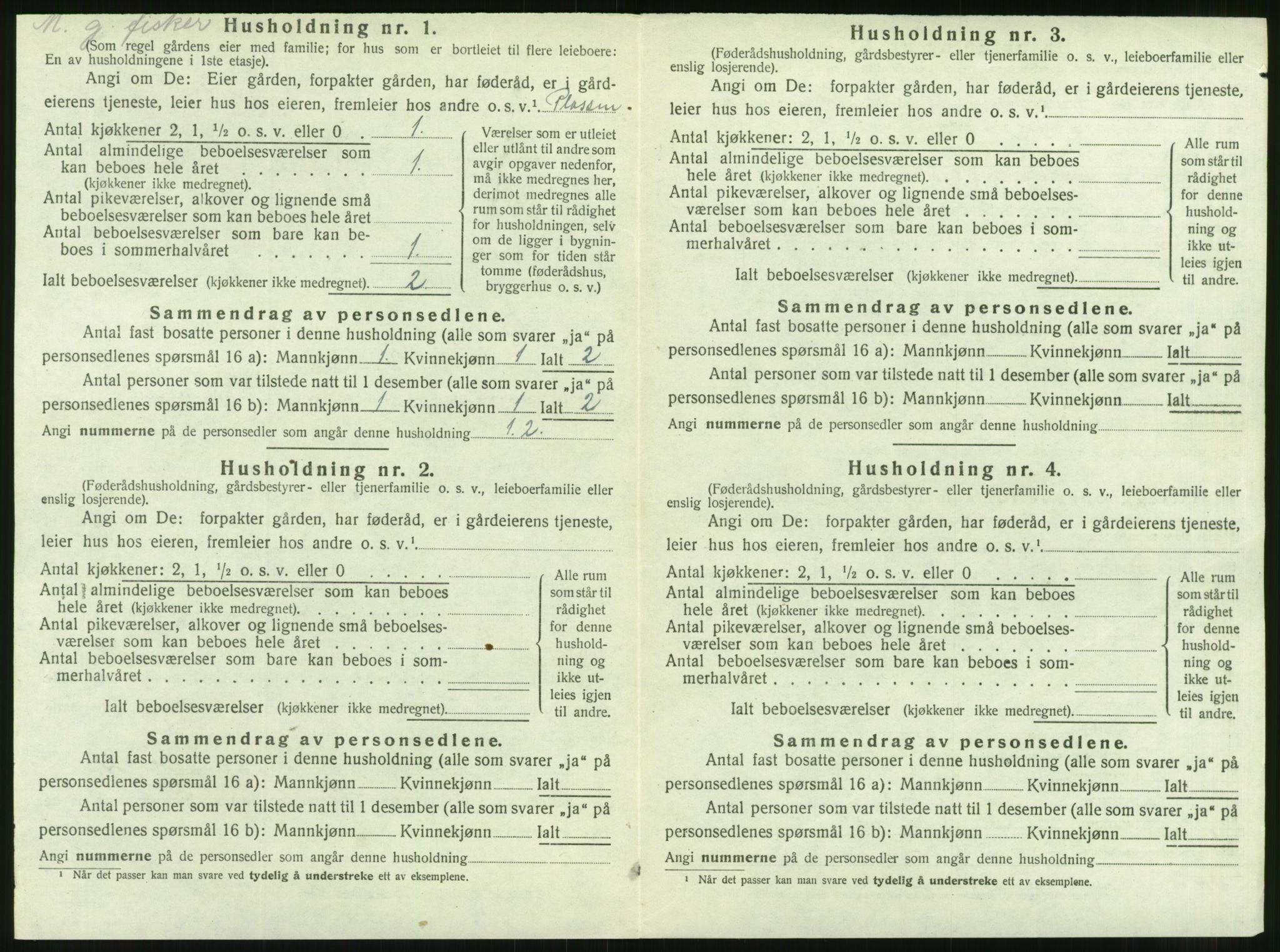 SAT, 1920 census for Tustna, 1920, p. 86