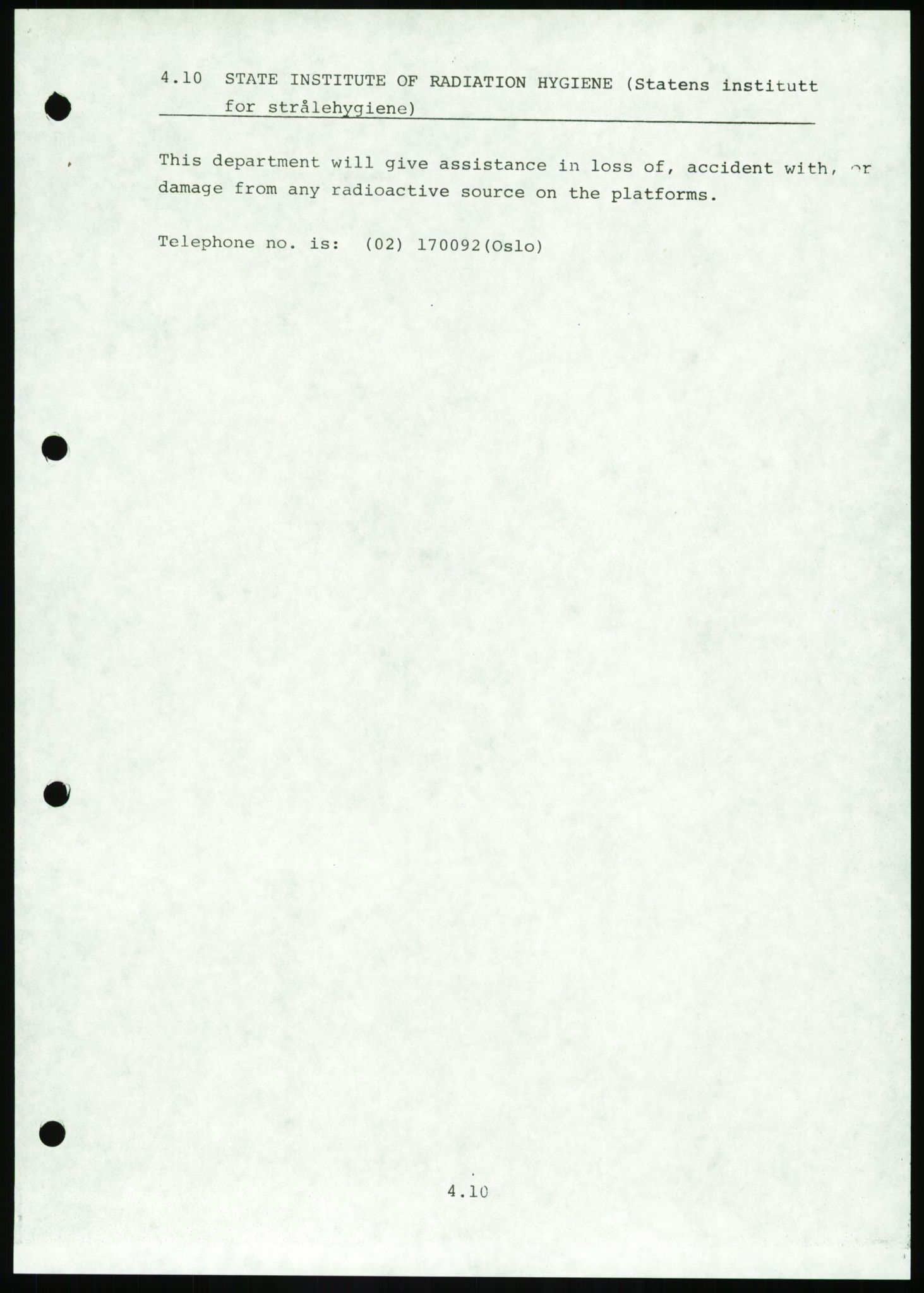 Justisdepartementet, Granskningskommisjonen ved Alexander Kielland-ulykken 27.3.1980, AV/RA-S-1165/D/L0016: O Beredskapsplaner (Doku.liste + O1-O3 av 3), 1980-1981, p. 277