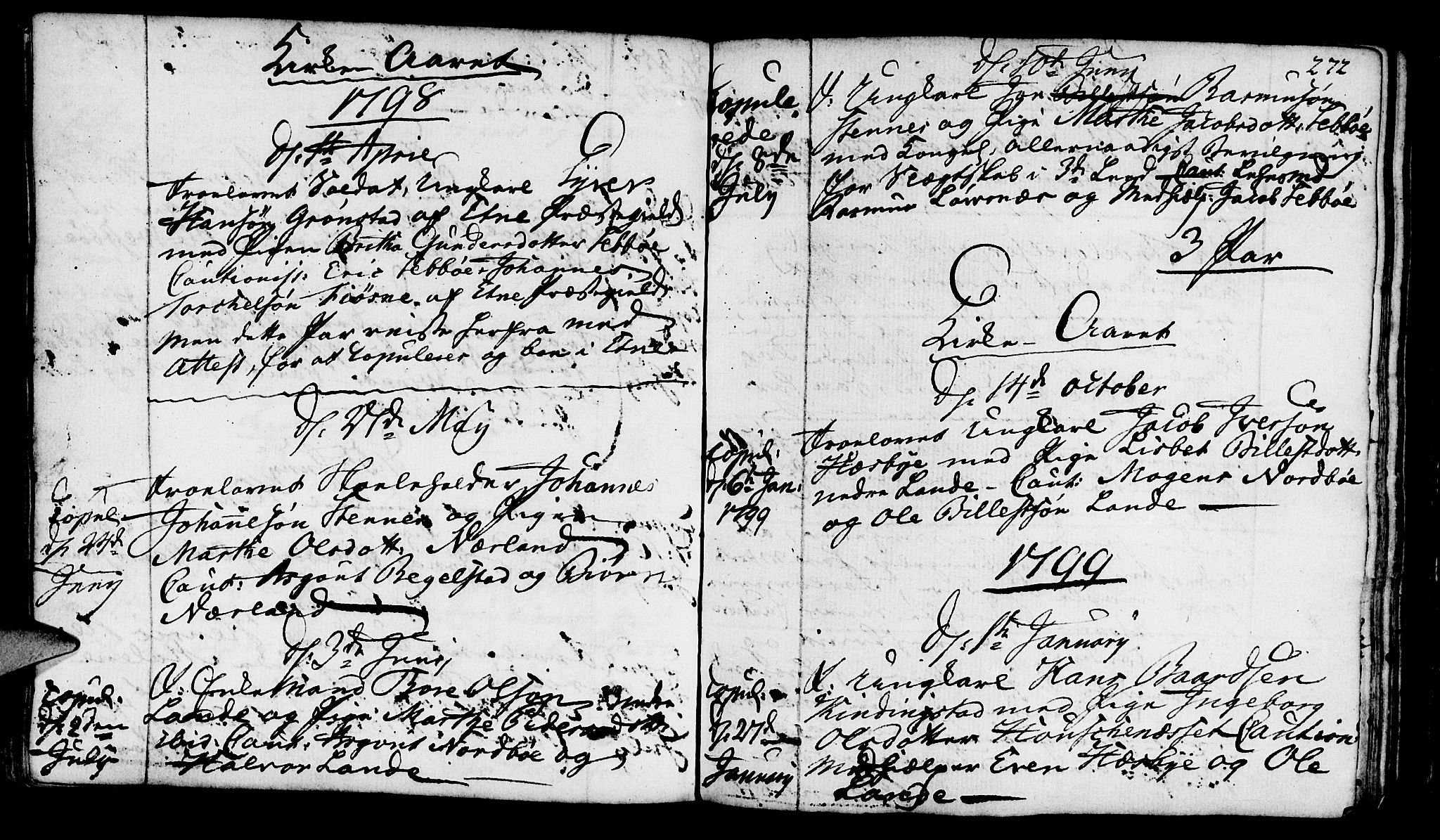 Finnøy sokneprestkontor, SAST/A-101825/H/Ha/Haa/L0005: Parish register (official) no. A 5, 1773-1816, p. 272