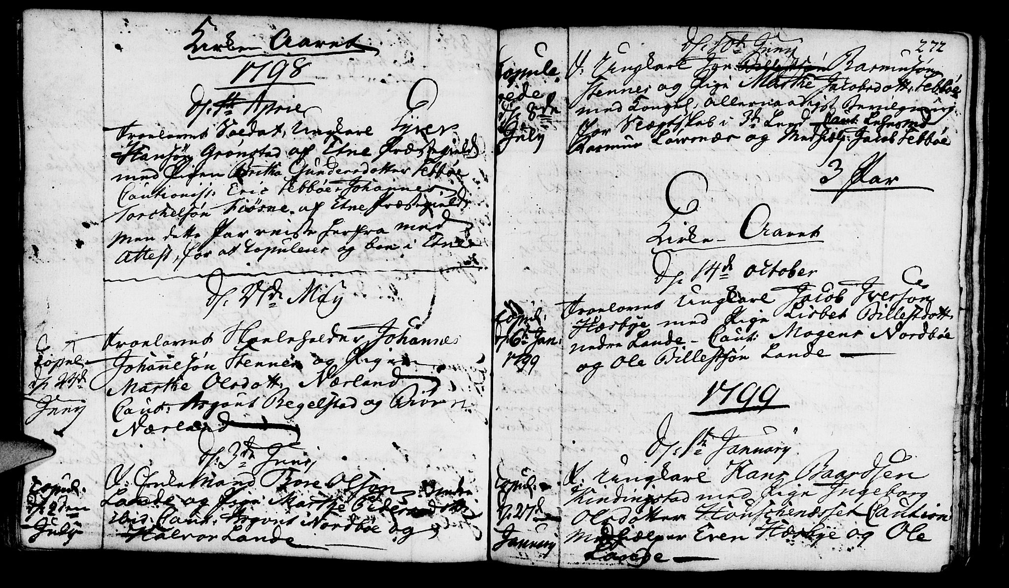 Finnøy sokneprestkontor, AV/SAST-A-101825/H/Ha/Haa/L0005: Parish register (official) no. A 5, 1773-1816, p. 272