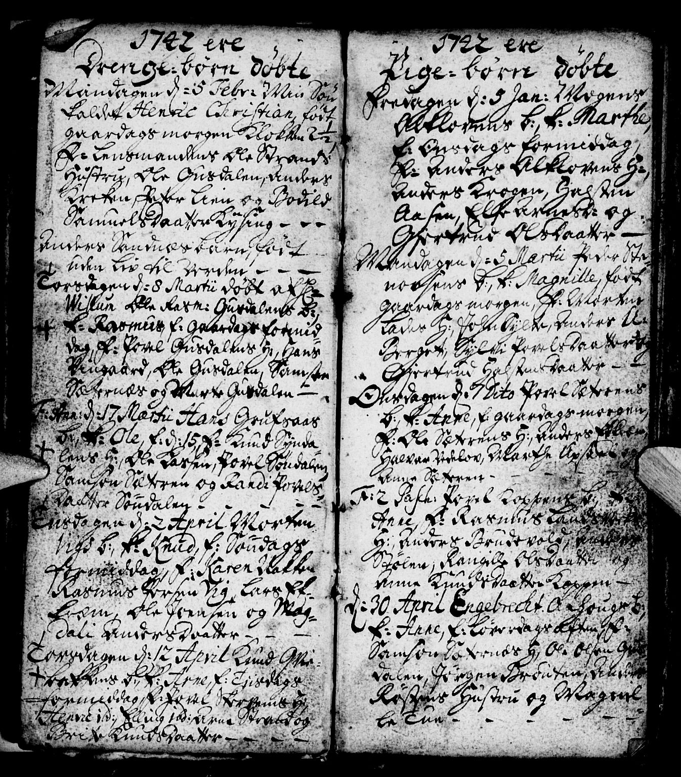 Ministerialprotokoller, klokkerbøker og fødselsregistre - Møre og Romsdal, SAT/A-1454/501/L0001: Parish register (official) no. 501A01, 1742-1760