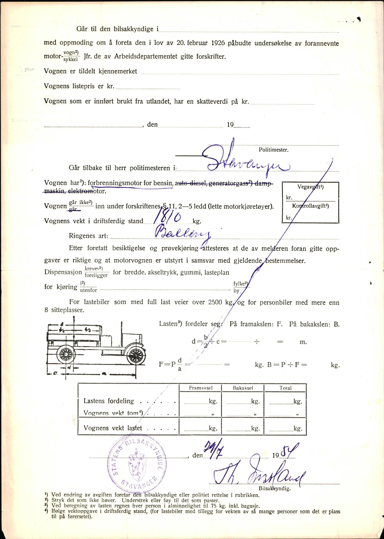 Stavanger trafikkstasjon, AV/SAST-A-101942/0/F/L0002: L-350 - L-699, 1930-1971, p. 272