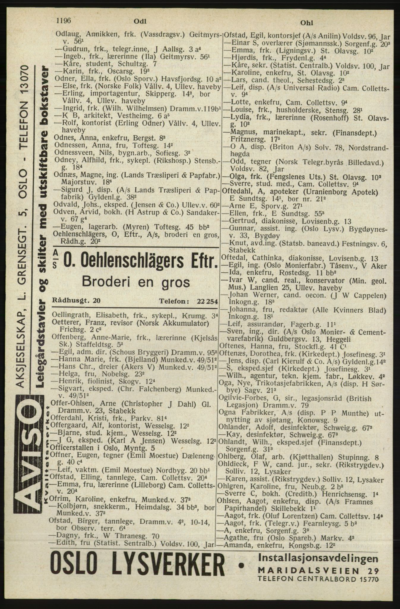 Kristiania/Oslo adressebok, PUBL/-, 1940, p. 1214