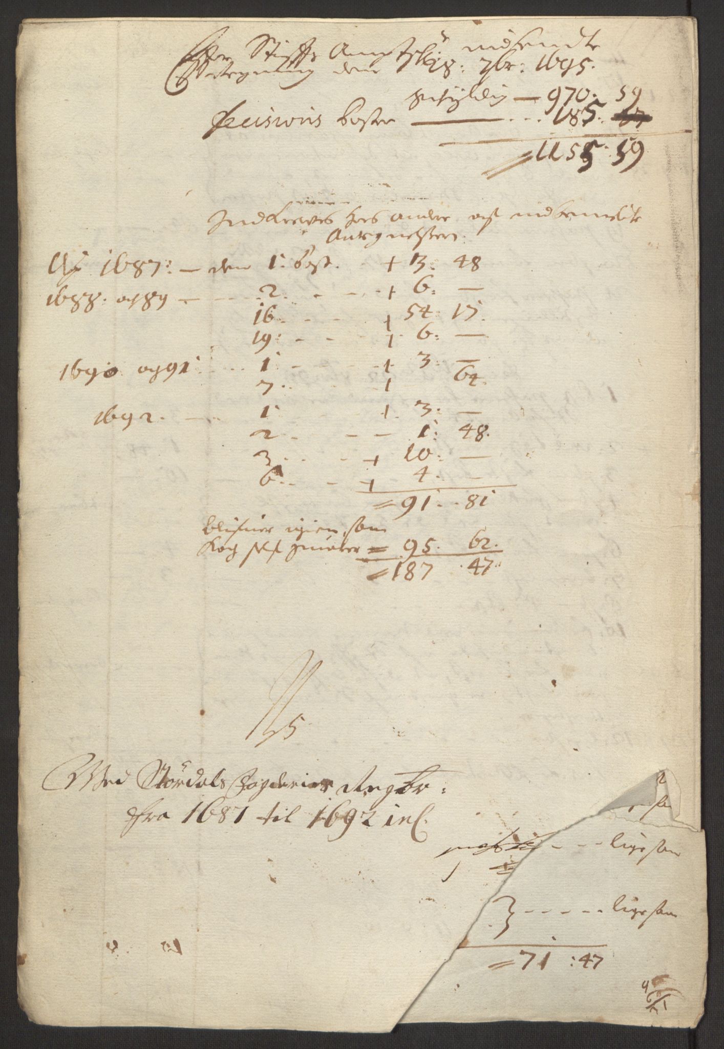 Rentekammeret inntil 1814, Reviderte regnskaper, Fogderegnskap, RA/EA-4092/R62/L4185: Fogderegnskap Stjørdal og Verdal, 1692, p. 393