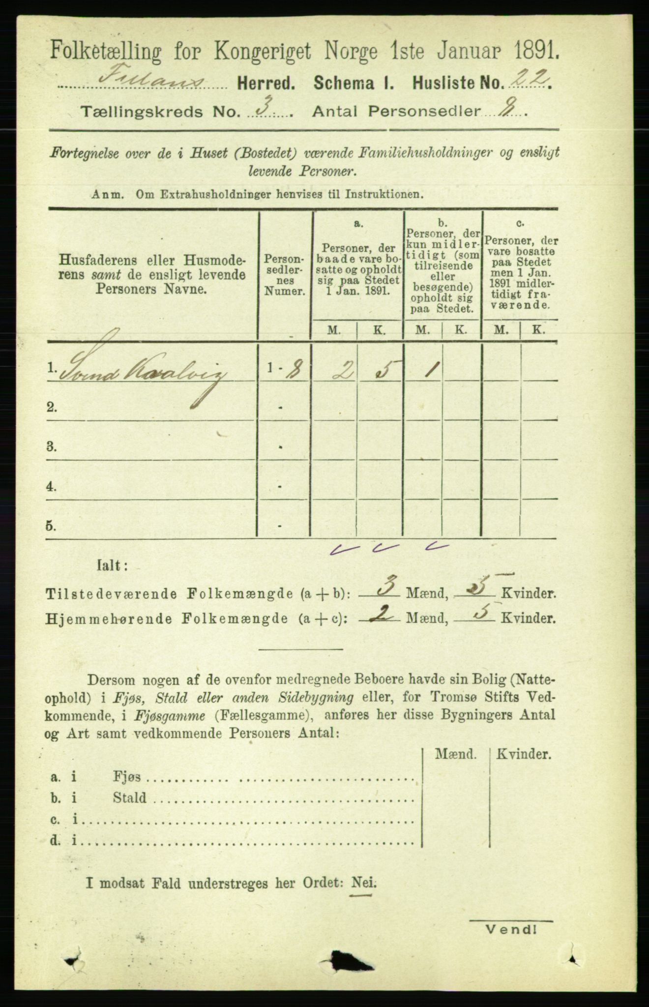 RA, 1891 census for 1616 Fillan, 1891, p. 452