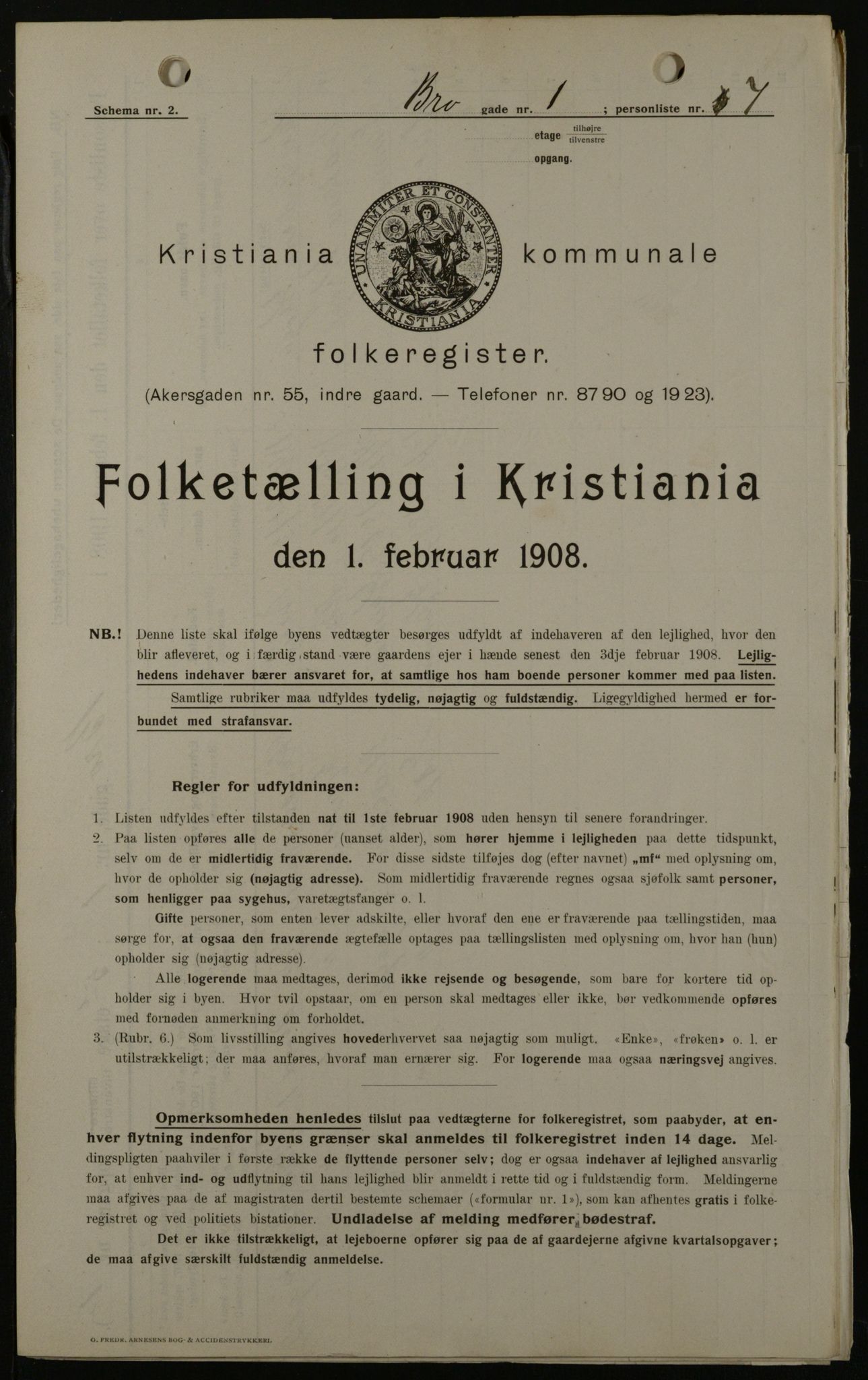 OBA, Municipal Census 1908 for Kristiania, 1908, p. 9230