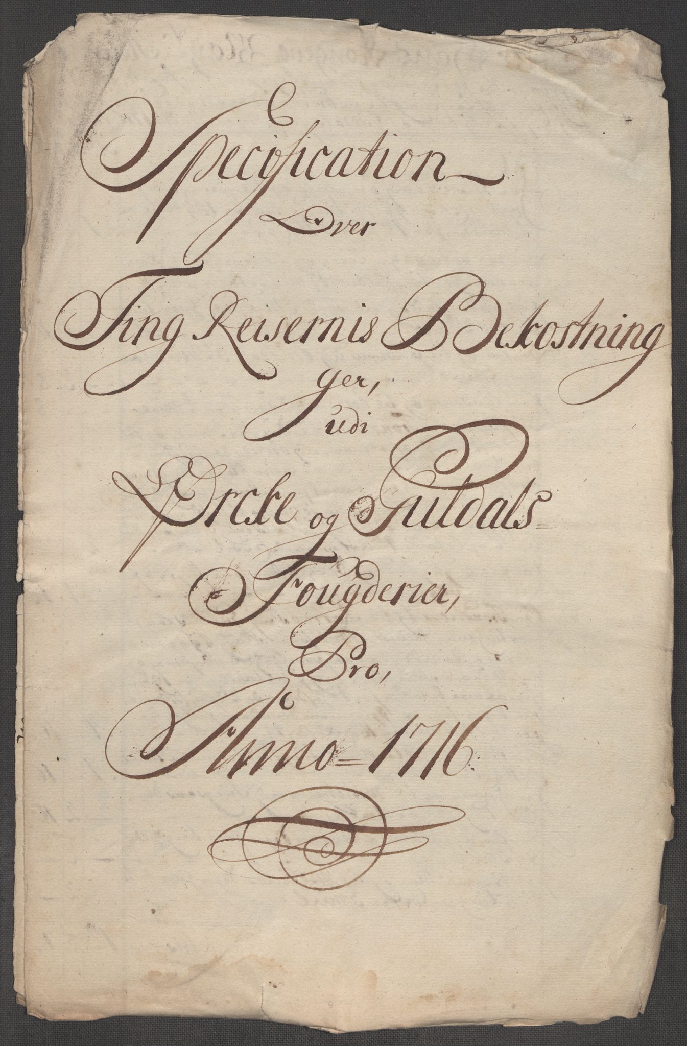 Rentekammeret inntil 1814, Reviderte regnskaper, Fogderegnskap, AV/RA-EA-4092/R60/L3968: Fogderegnskap Orkdal og Gauldal, 1716, p. 241