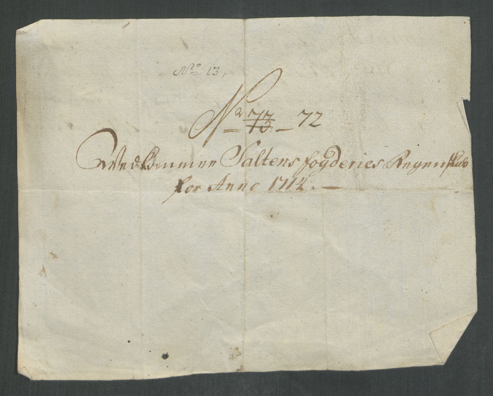 Rentekammeret inntil 1814, Reviderte regnskaper, Fogderegnskap, RA/EA-4092/R66/L4584: Fogderegnskap Salten, 1714, p. 359