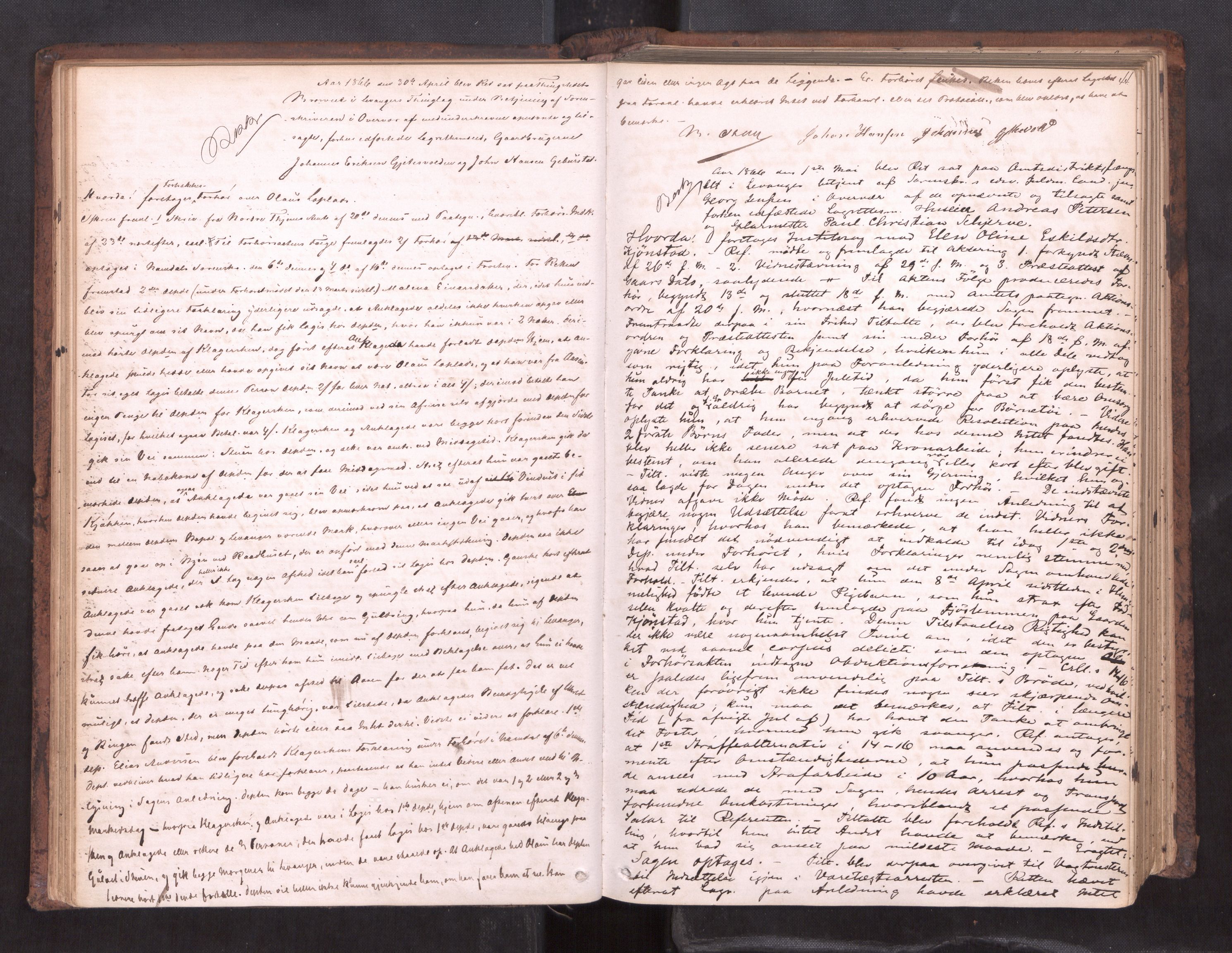 Stjør- og Verdal sorenskriveri, AV/SAT-A-4167/1/1/1B/L0019: Ekstrarettsprotokoll, 1864-1877, p. 43b-44a