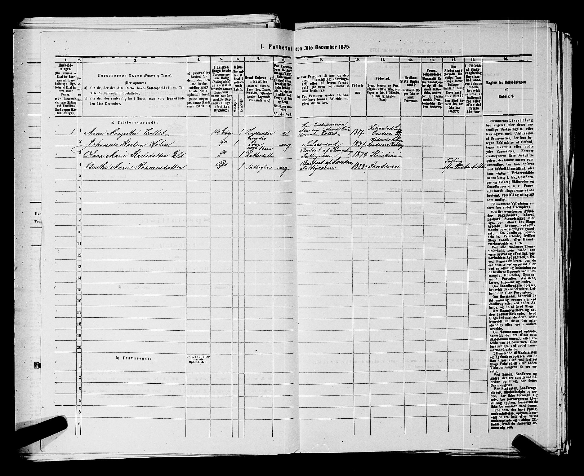 SAKO, 1875 census for 0604B Kongsberg/Kongsberg, 1875, p. 1328