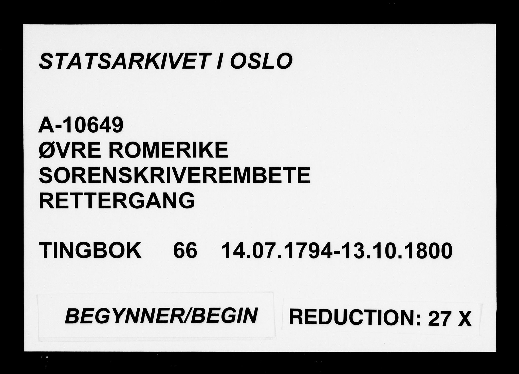 Øvre Romerike sorenskriveri, AV/SAO-A-10649/F/Fb/L0066: Tingbok 66, 1794-1800