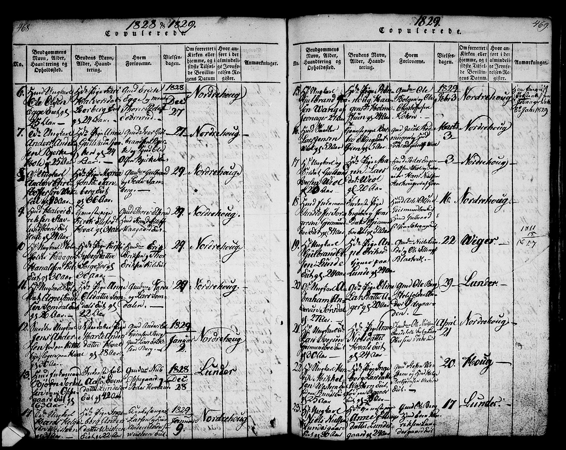 Norderhov kirkebøker, SAKO/A-237/G/Ga/L0002: Parish register (copy) no. I 2, 1814-1867, p. 468-469