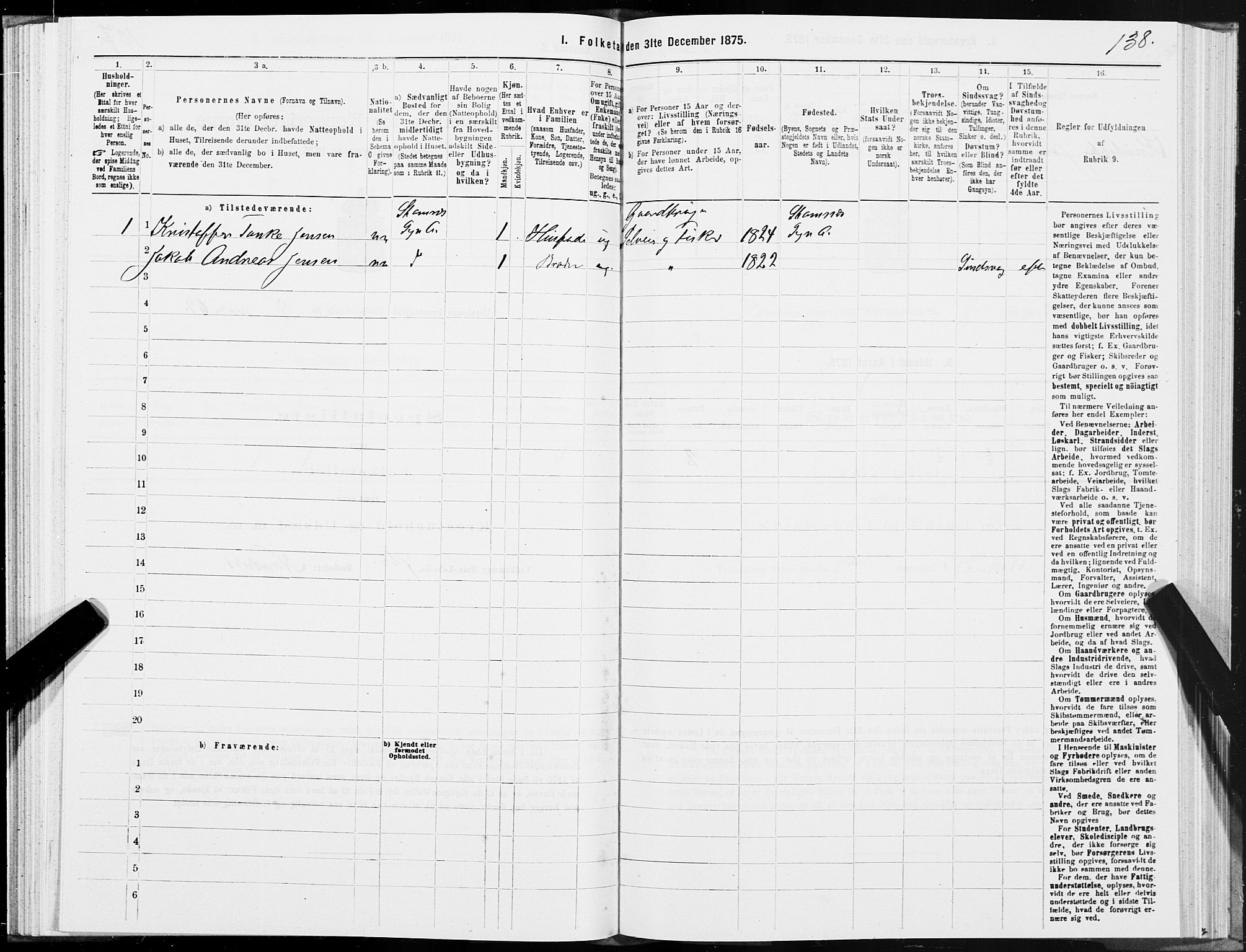 SAT, 1875 census for 1820P Alstahaug, 1875, p. 4138