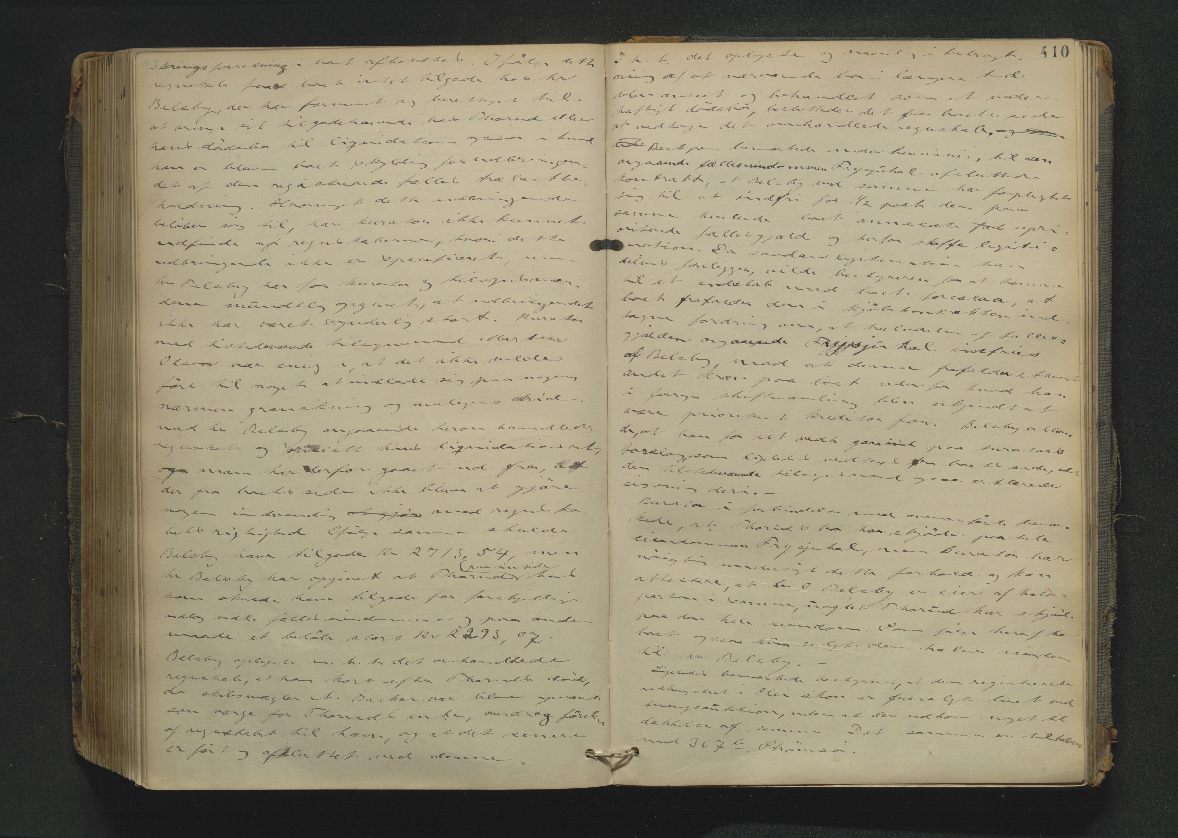 Drammen byfogd, AV/SAKO-A-222/H/Hb/Hbc/L0015: Skifteforhandlingsprotokoll. - Drammen., 1885-1890, p. 410