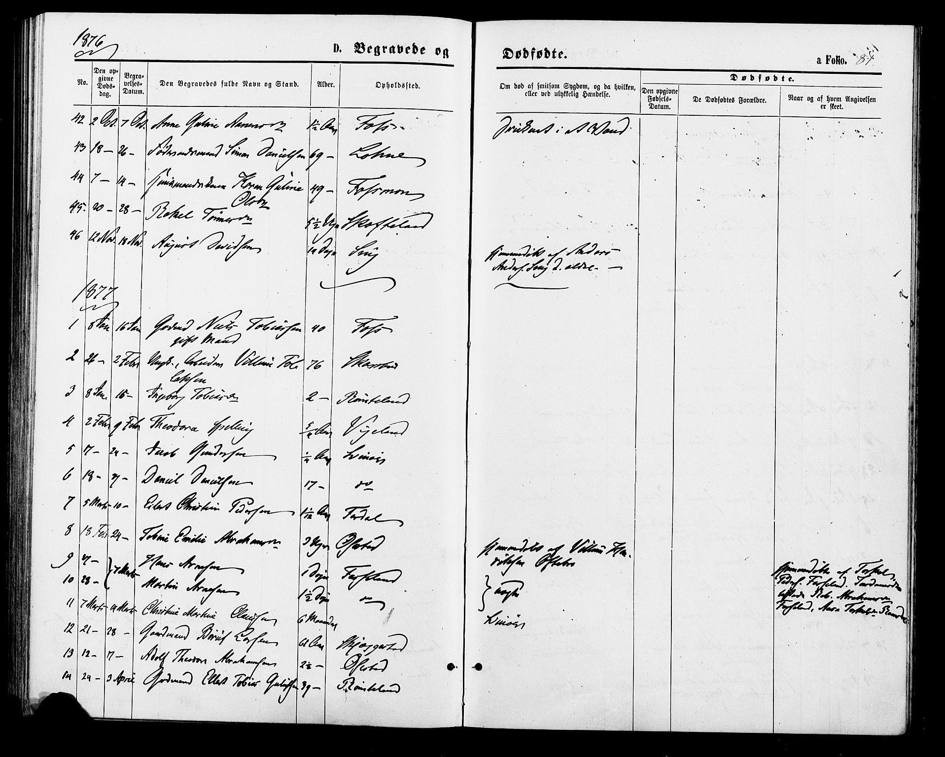 Sør-Audnedal sokneprestkontor, AV/SAK-1111-0039/F/Fa/Fab/L0008: Parish register (official) no. A 8, 1876-1881, p. 81