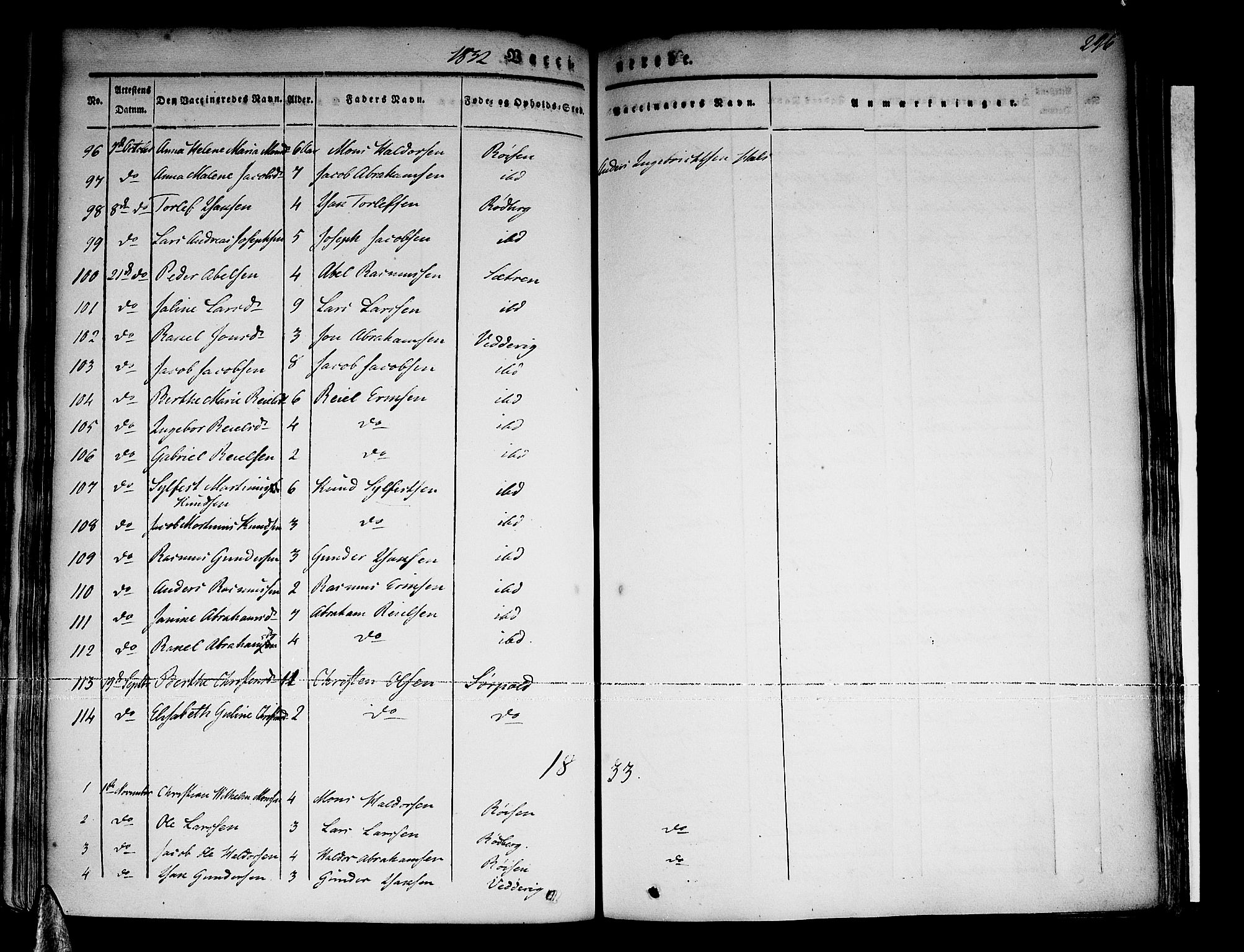 Selje sokneprestembete, SAB/A-99938/H/Ha/Haa/Haaa: Parish register (official) no. A 9, 1829-1844, p. 296