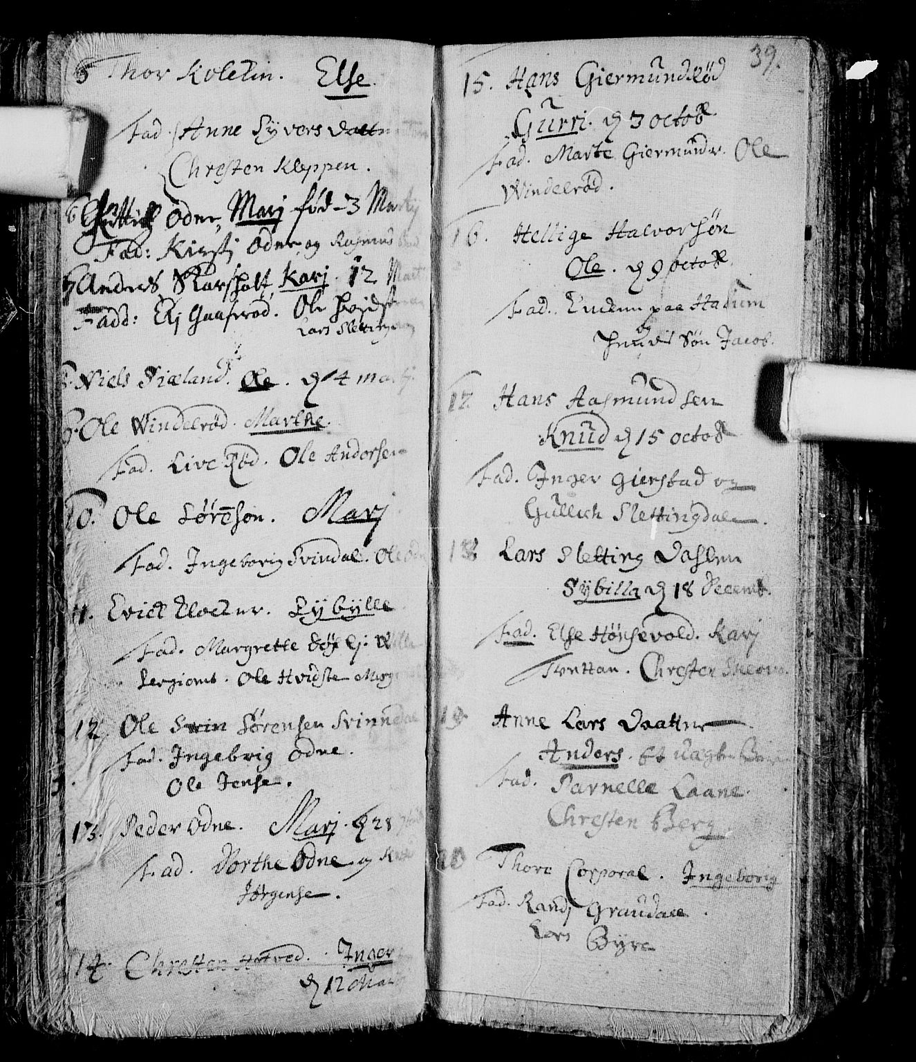 Andebu kirkebøker, AV/SAKO-A-336/F/Fa/L0001: Parish register (official) no. 1 /1, 1623-1738, p. 39