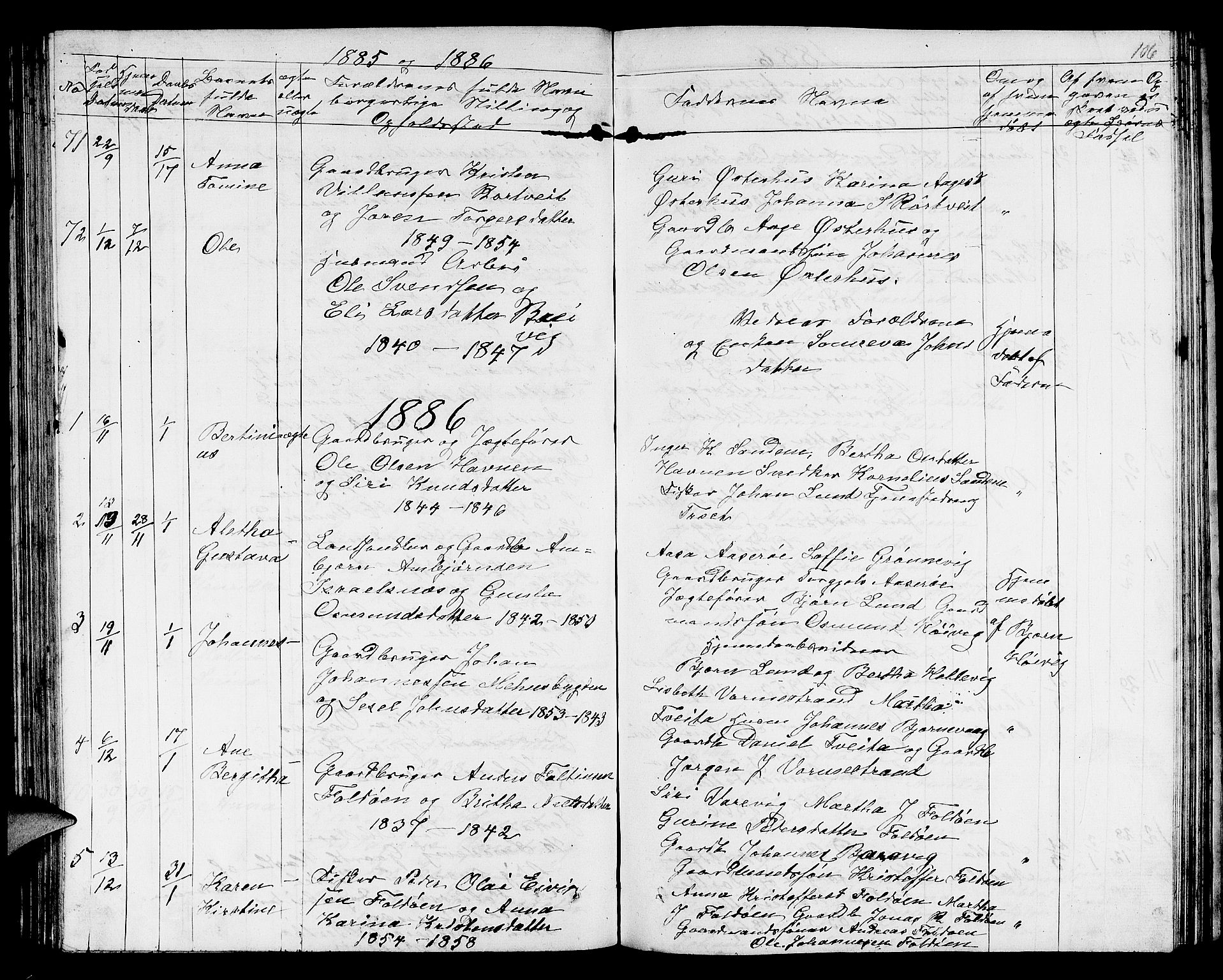 Jelsa sokneprestkontor, SAST/A-101842/01/V: Parish register (copy) no. B 3, 1864-1890, p. 106