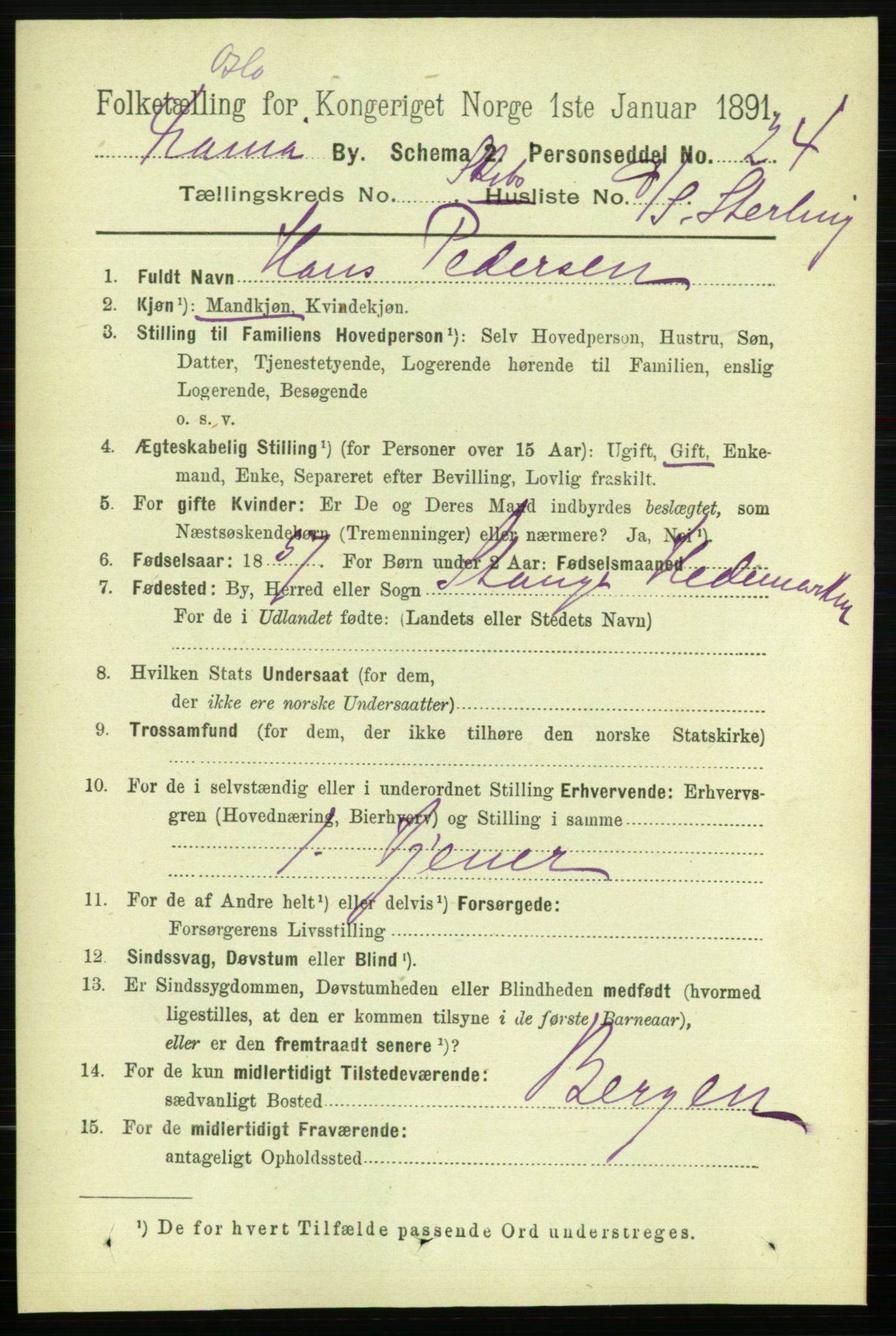 RA, 1891 census for 0301 Kristiania, 1891, p. 122803