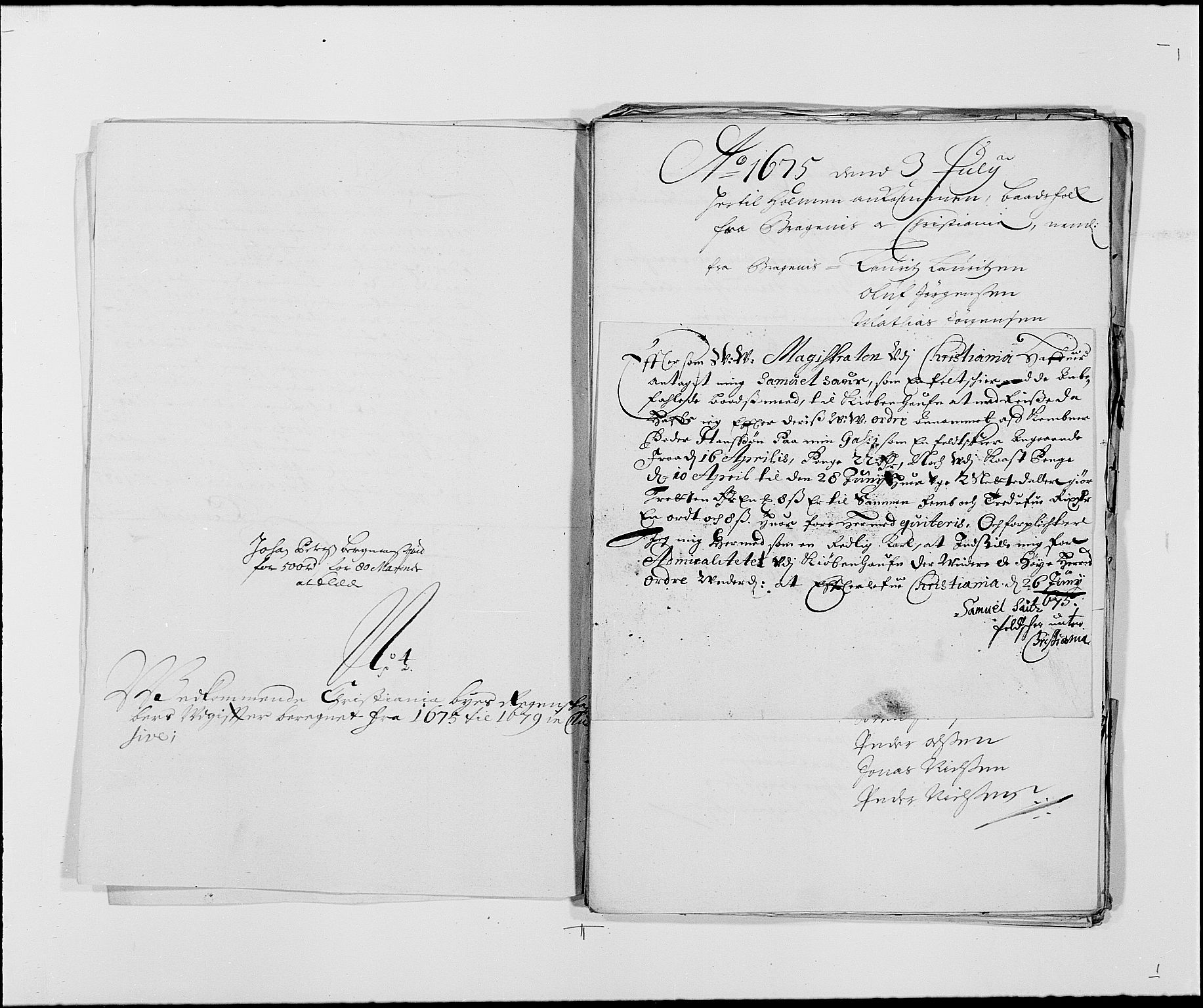 Rentekammeret inntil 1814, Reviderte regnskaper, Byregnskaper, AV/RA-EA-4066/R/Re/L0058: [E3] Kontribusjonsregnskap (med Bragernes og Strømsø), 1675-1679, p. 216