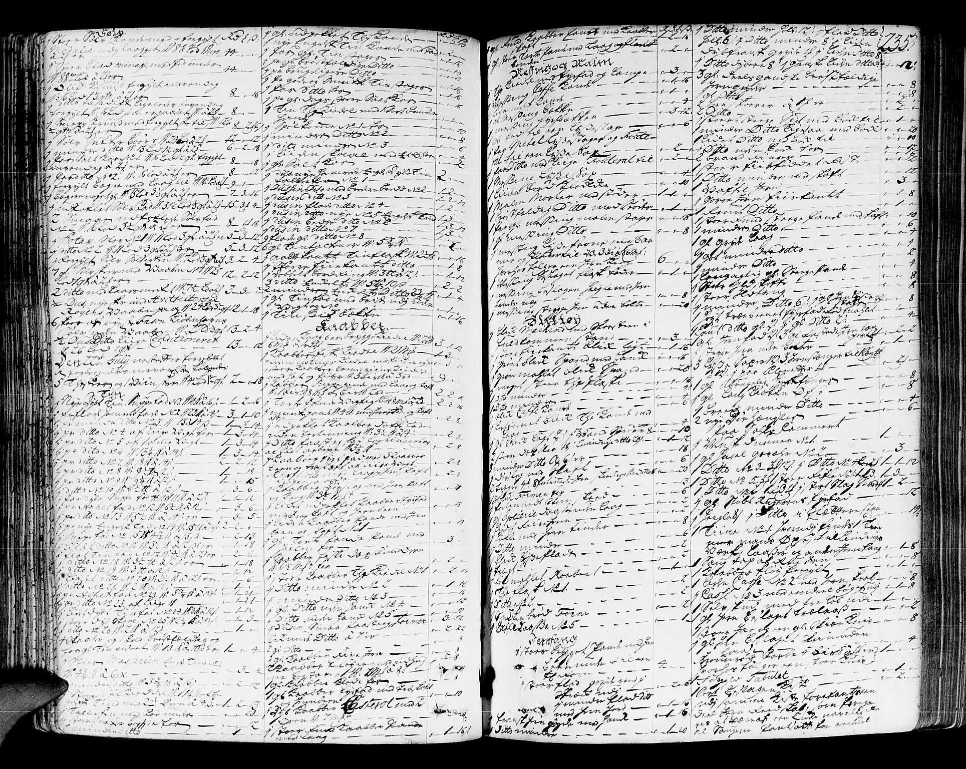 Lier, Røyken og Hurum sorenskriveri, AV/SAKO-A-89/H/Hc/L0004: Skifteprotokoll, 1745-1761, p. 234b-235a