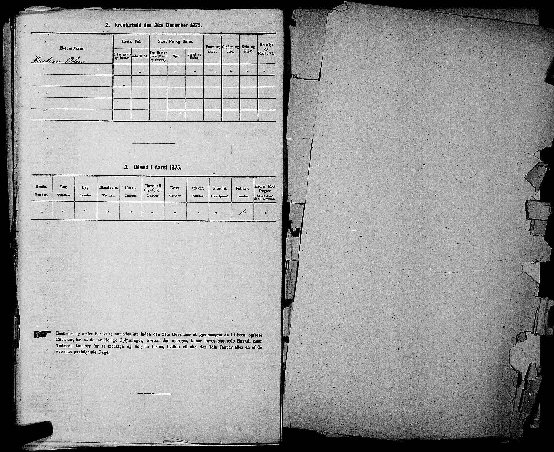 RA, 1875 census for 0226P Sørum, 1875, p. 838