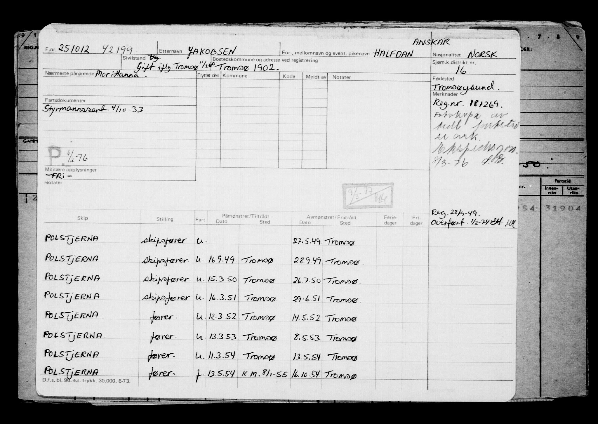 Direktoratet for sjømenn, AV/RA-S-3545/G/Gb/L0108: Hovedkort, 1912, p. 219