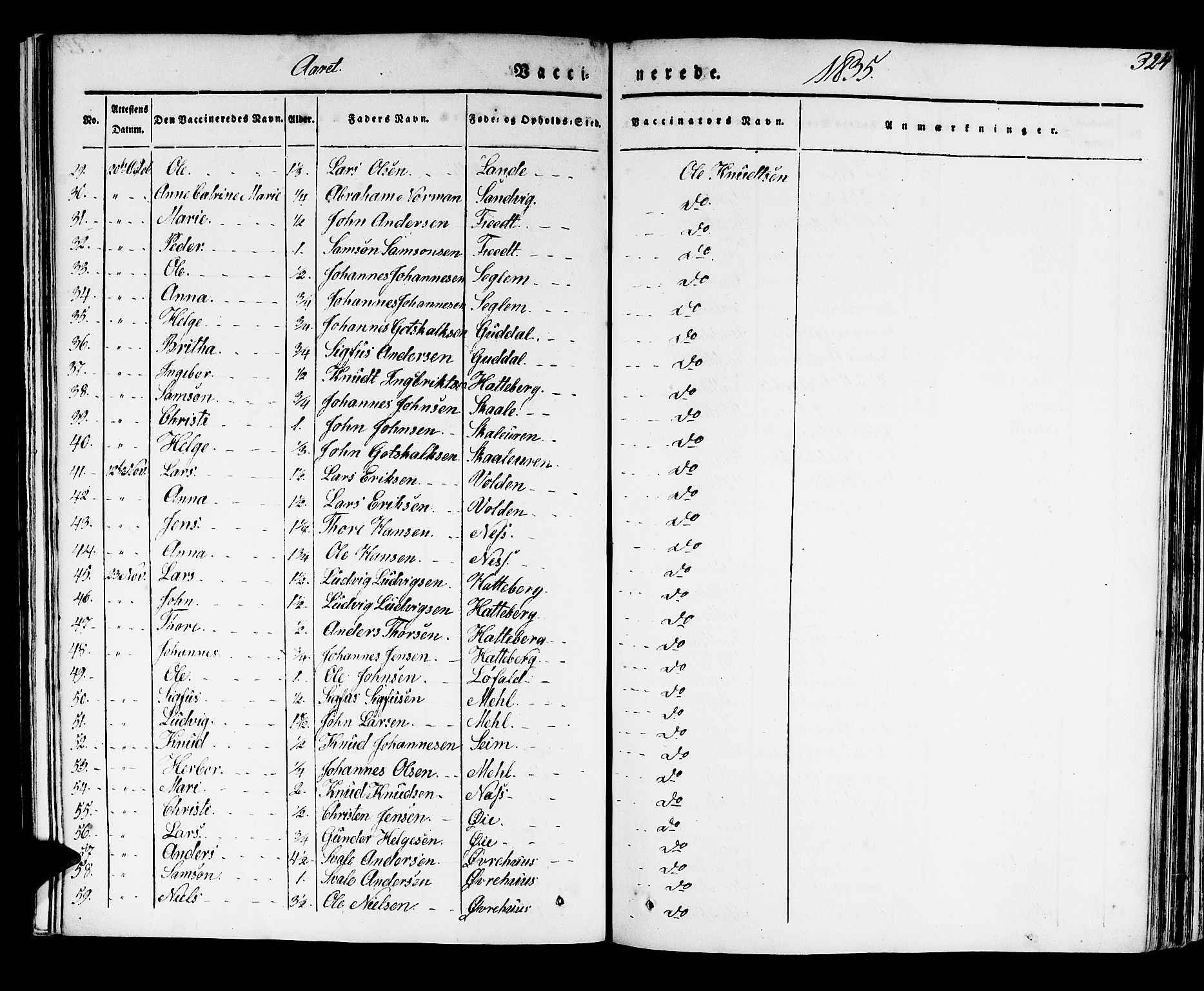 Kvinnherad sokneprestembete, SAB/A-76401/H/Haa: Parish register (official) no. A 6, 1835-1843, p. 324