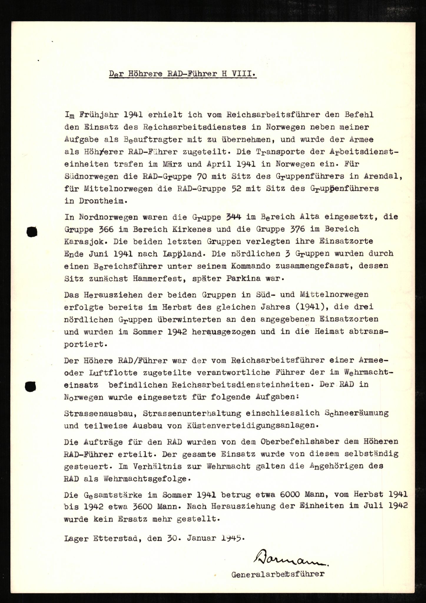 Forsvaret, Forsvarets overkommando II, AV/RA-RAFA-3915/D/Db/L0004: CI Questionaires. Tyske okkupasjonsstyrker i Norge. Tyskere., 1945-1946, p. 6