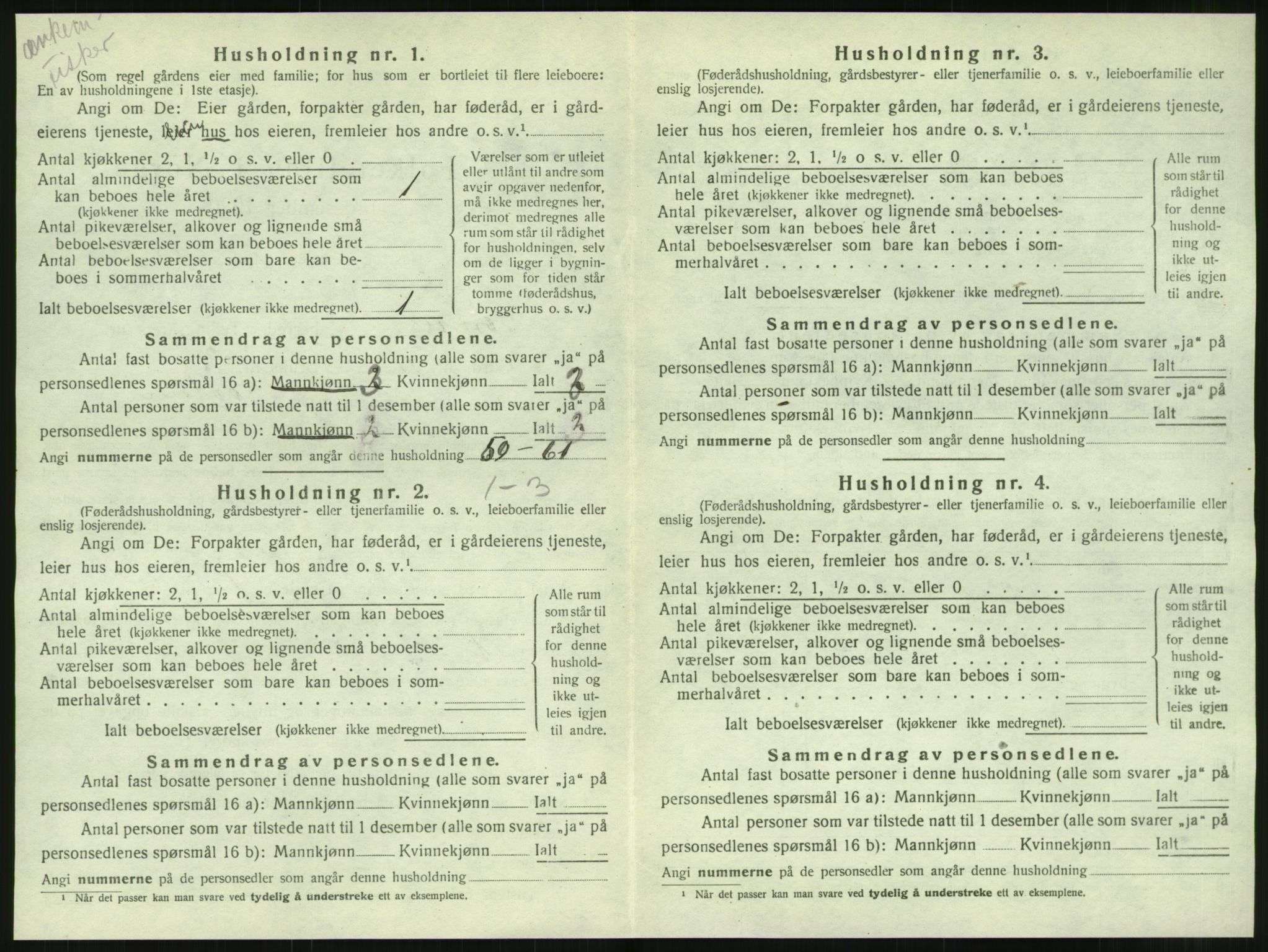 SAT, 1920 census for Dønnes, 1920, p. 563