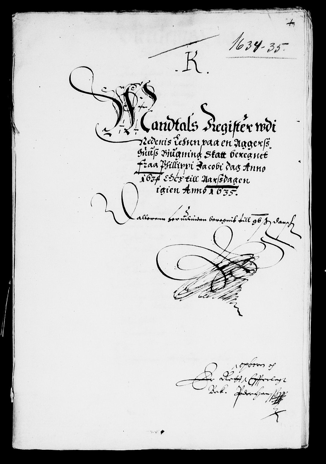 Rentekammeret inntil 1814, Reviderte regnskaper, Lensregnskaper, AV/RA-EA-5023/R/Rb/Rbq/L0023: Nedenes len. Mandals len. Råbyggelag., 1633-1635