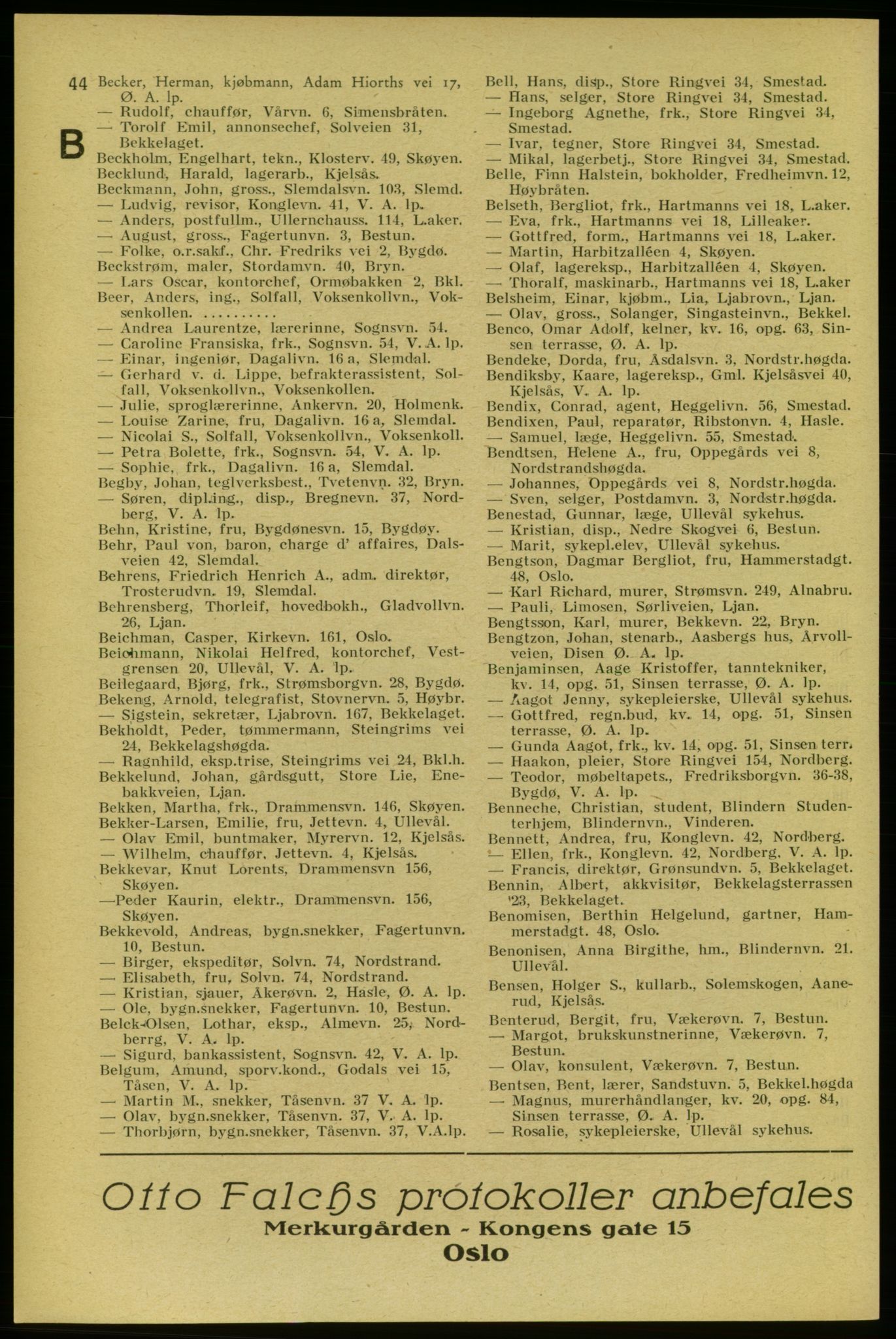 Aker adressebok/adressekalender, PUBL/001/A/006: Aker adressebok, 1937-1938, p. 44