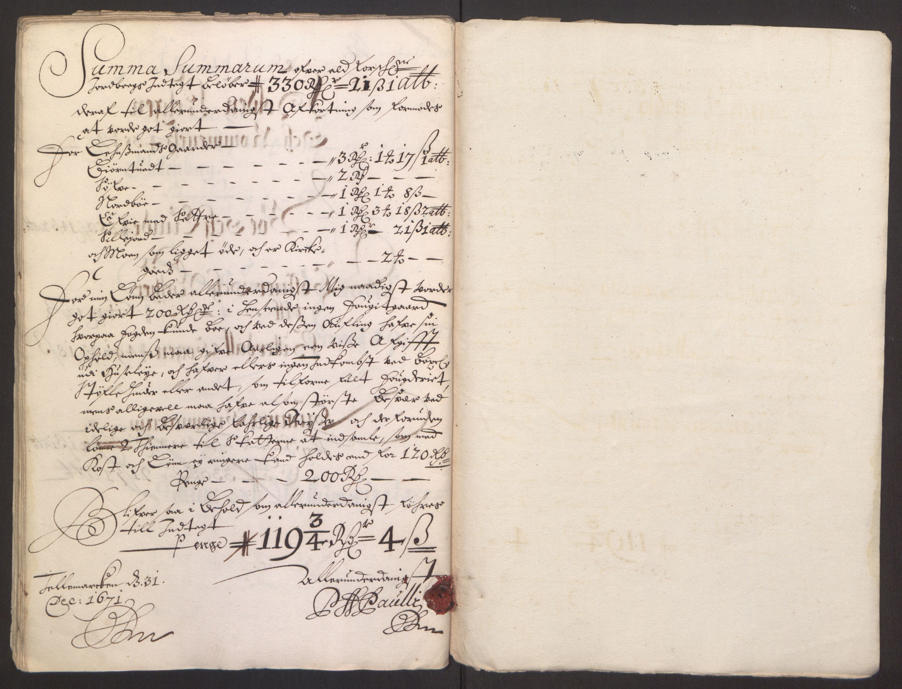 Rentekammeret inntil 1814, Reviderte regnskaper, Fogderegnskap, RA/EA-4092/R35/L2060: Fogderegnskap Øvre og Nedre Telemark, 1671-1672, p. 199