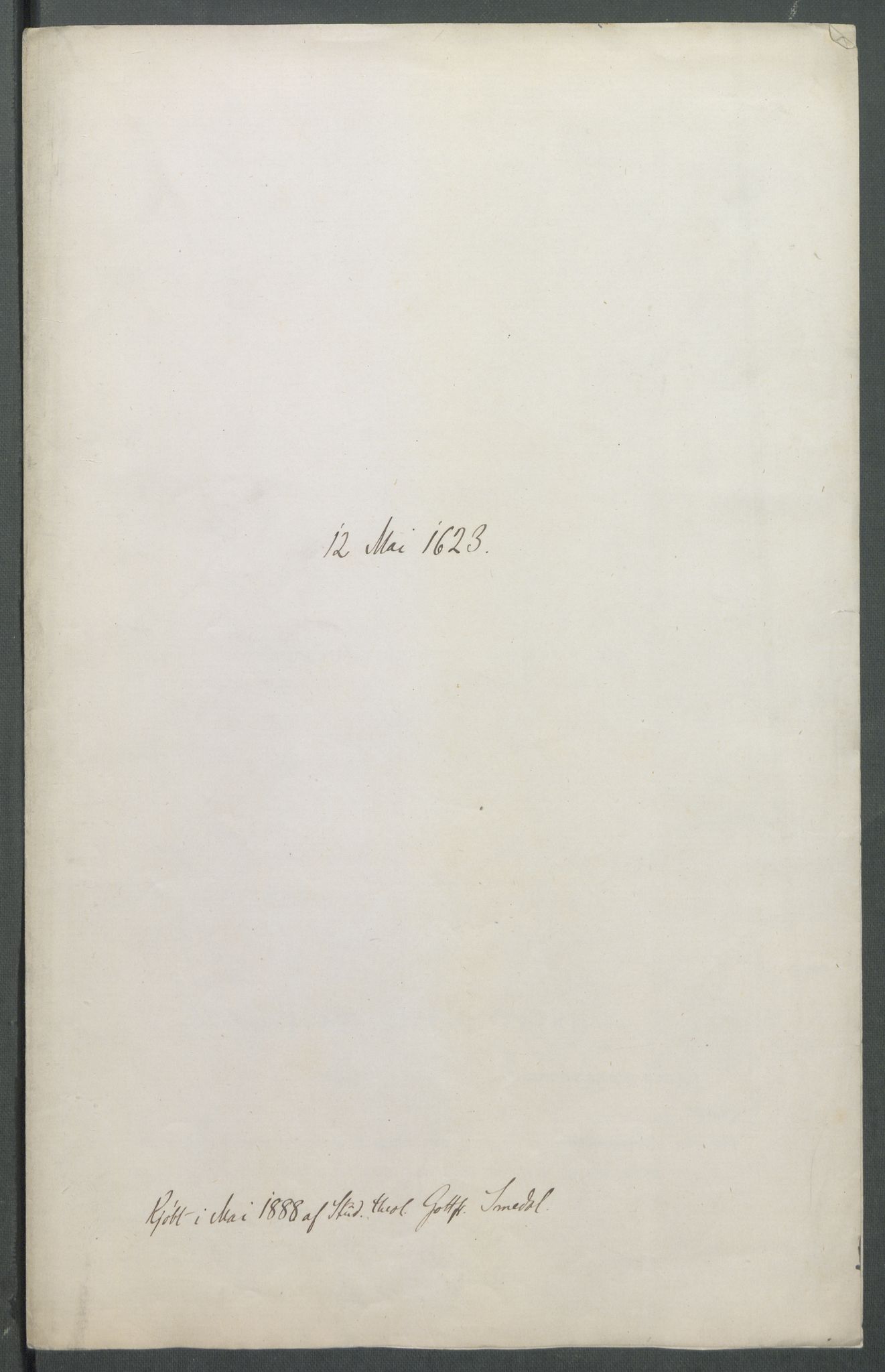 Riksarkivets diplomsamling, AV/RA-EA-5965/F02/L0131: Dokumenter, 1623, p. 65