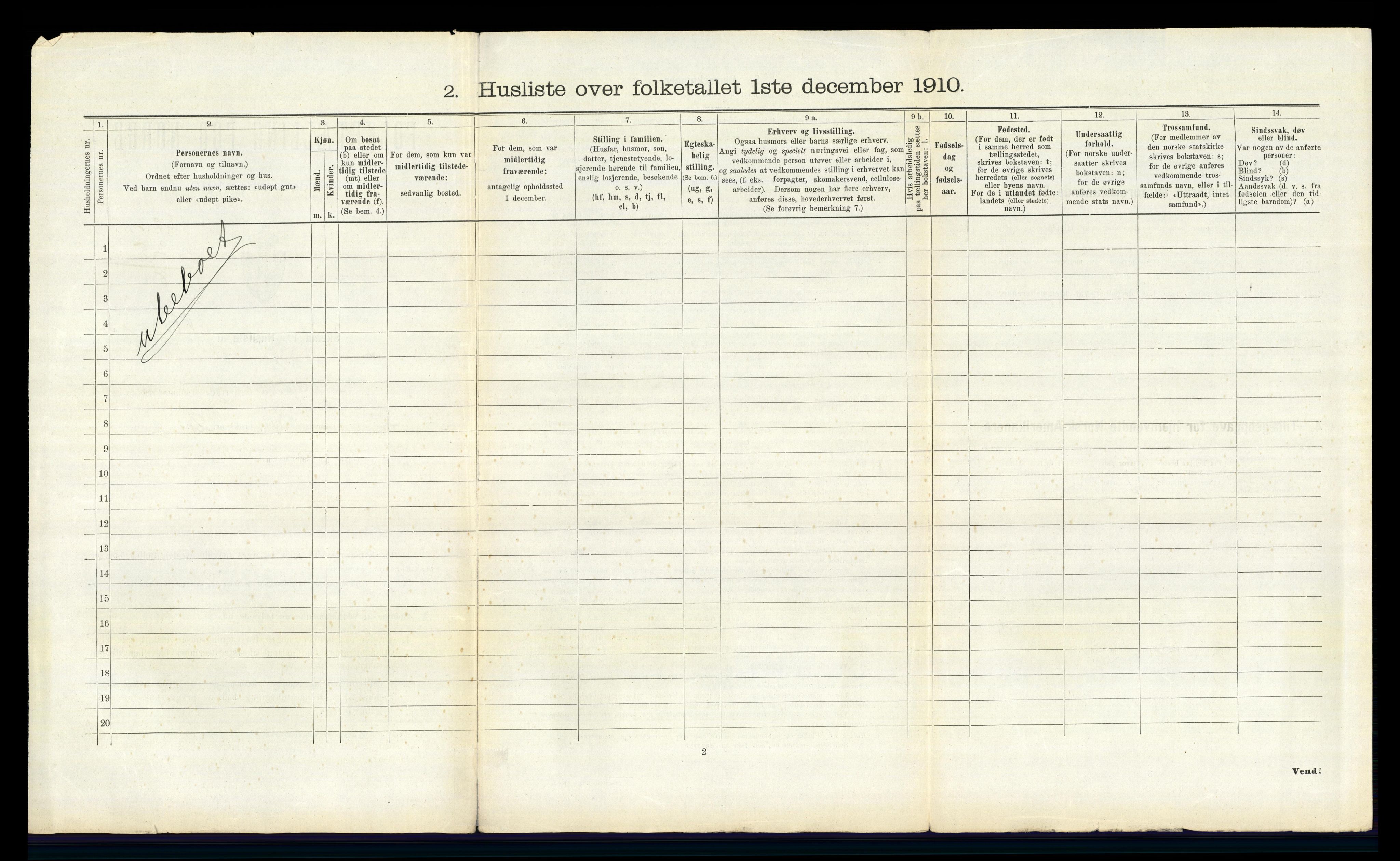 RA, 1910 census for Asker, 1910, p. 1673