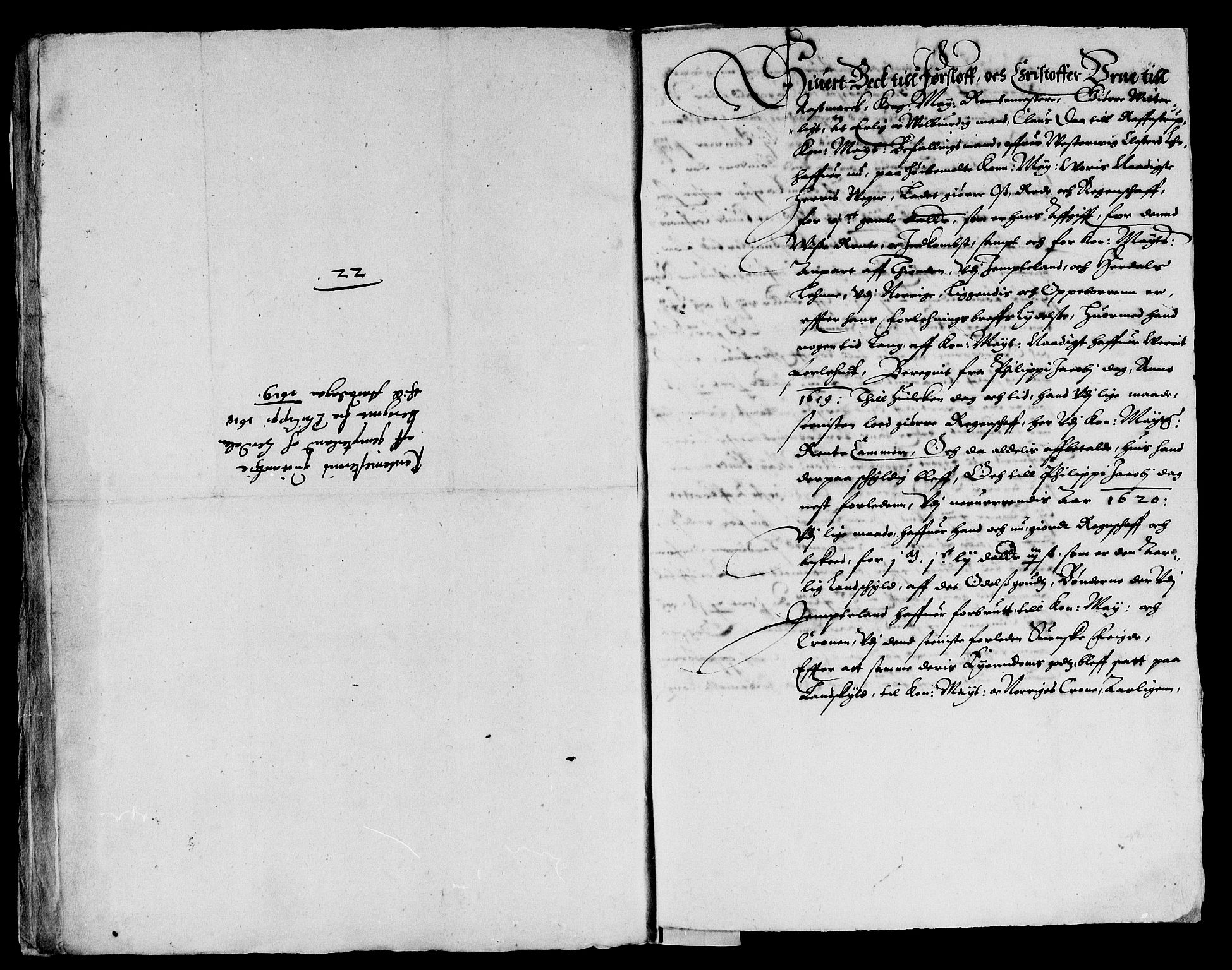 Rentekammeret inntil 1814, Reviderte regnskaper, Lensregnskaper, AV/RA-EA-5023/R/Rb/Rbw/L0019: Trondheim len, 1619-1620