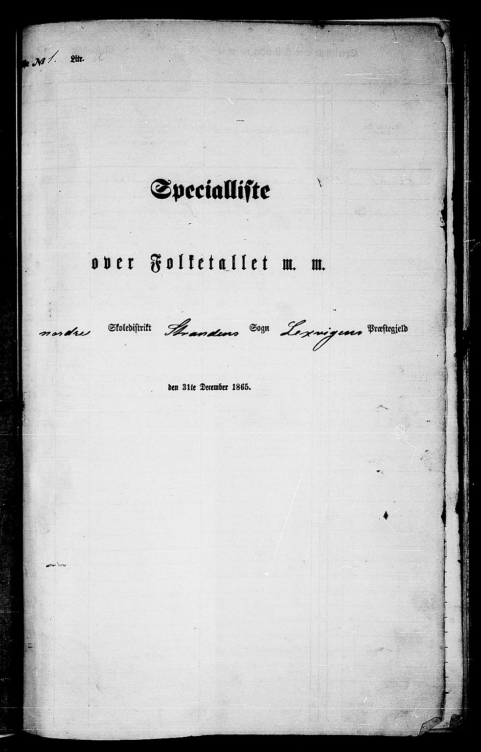 RA, 1865 census for Leksvik, 1865, p. 11