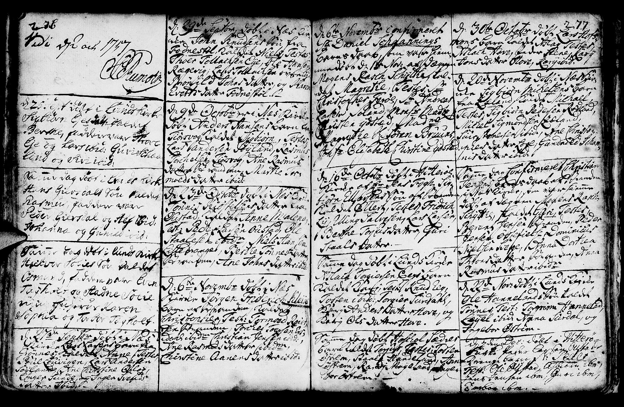 Lund sokneprestkontor, AV/SAST-A-101809/S06/L0002: Parish register (official) no. A 2, 1738-1760, p. 276-277