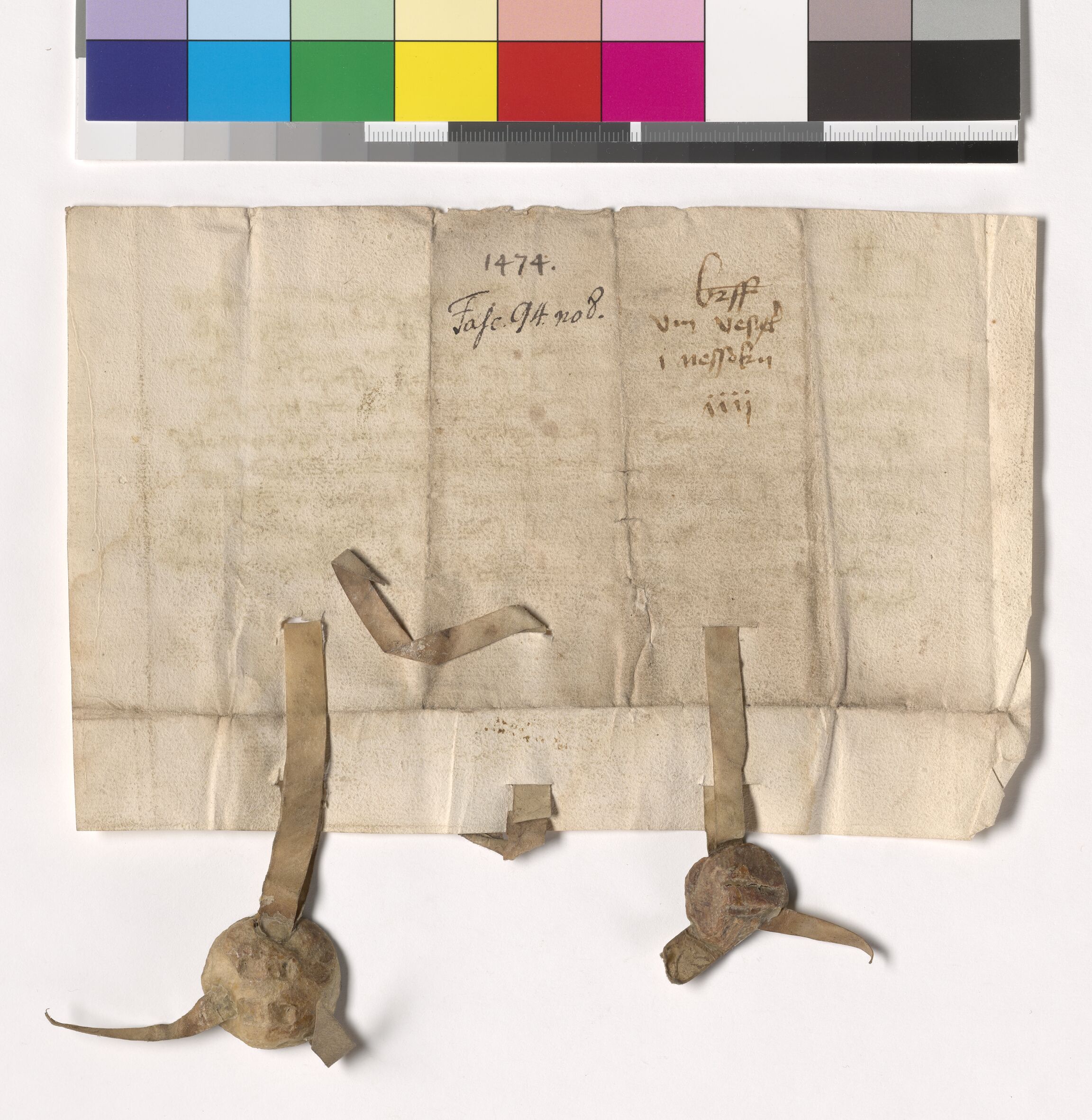 Riksarkivets diplomsamling, AV/RA-EA-5965/F05/L0228: NRA AM fasc. 94 nr. 8-13, 1474-1475, p. 3