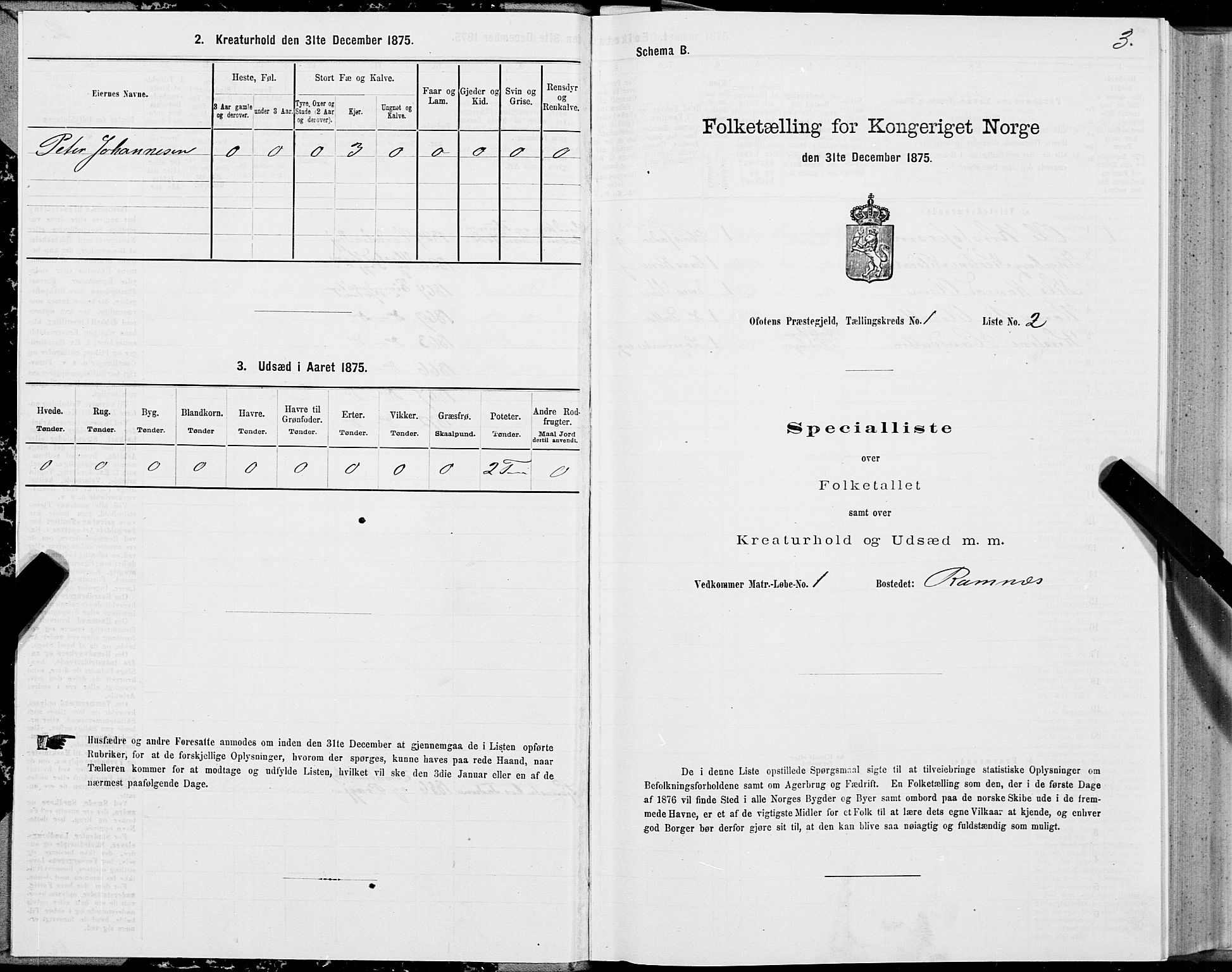 SAT, 1875 census for 1853P Ofoten, 1875, p. 1003