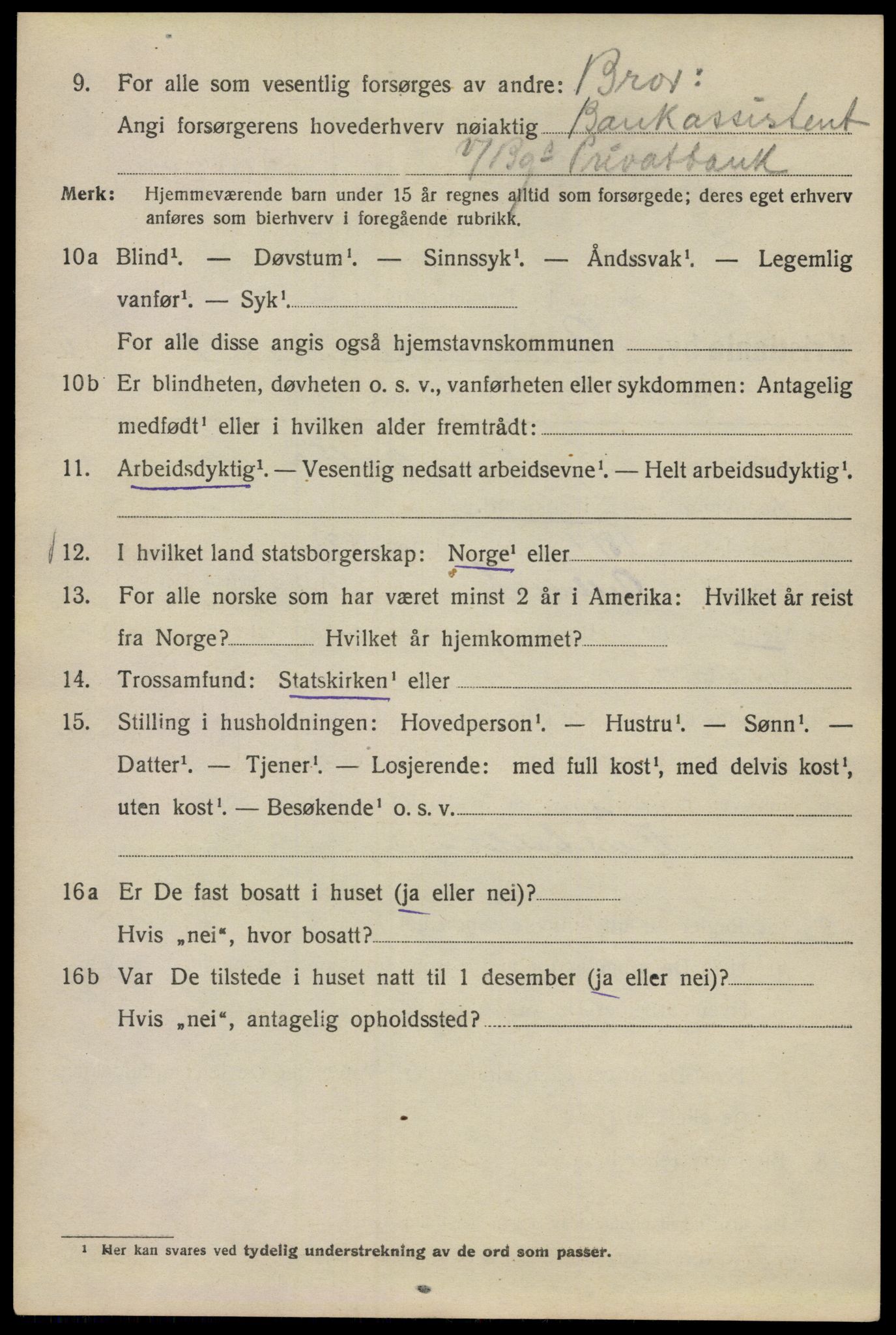 SAO, 1920 census for Kristiania, 1920, p. 158670