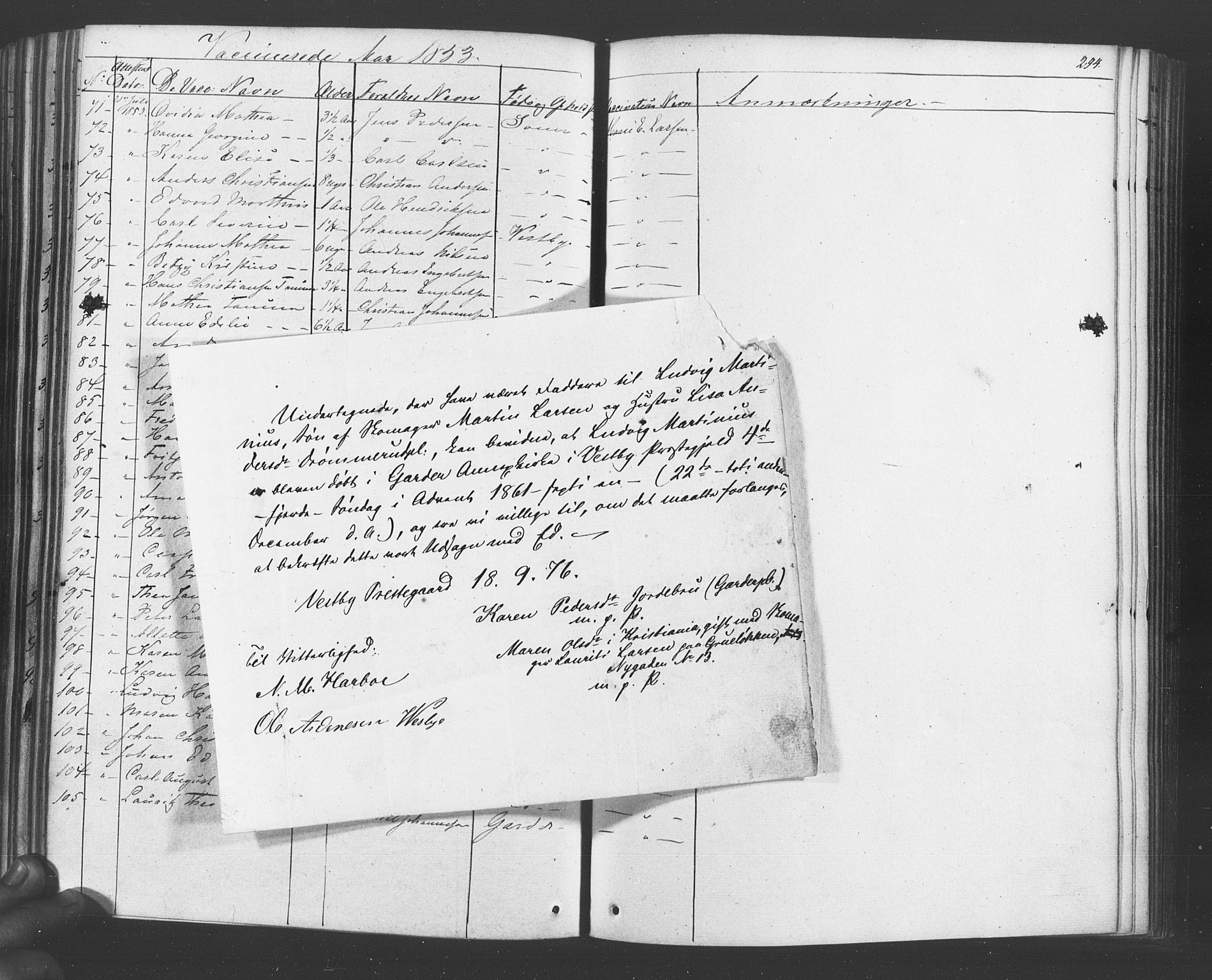 Vestby prestekontor Kirkebøker, SAO/A-10893/F/Fa/L0007: Parish register (official) no. I 7, 1850-1862