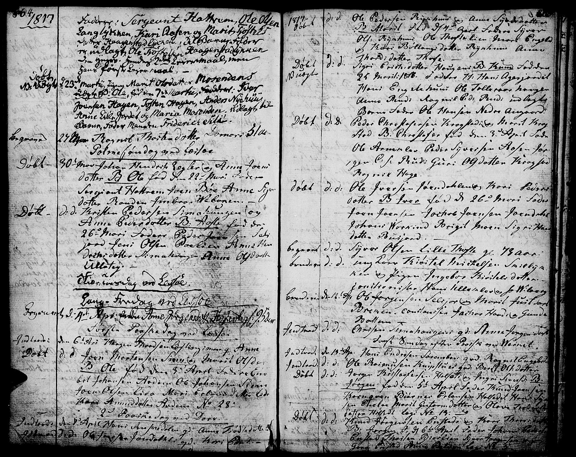 Lesja prestekontor, AV/SAH-PREST-068/H/Ha/Haa/L0003: Parish register (official) no. 3, 1777-1819, p. 864-865