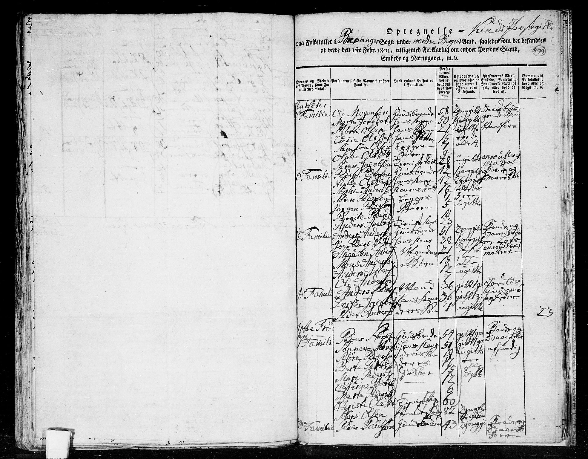 RA, 1801 census for 1437P Kinn, 1801, p. 478b-479a