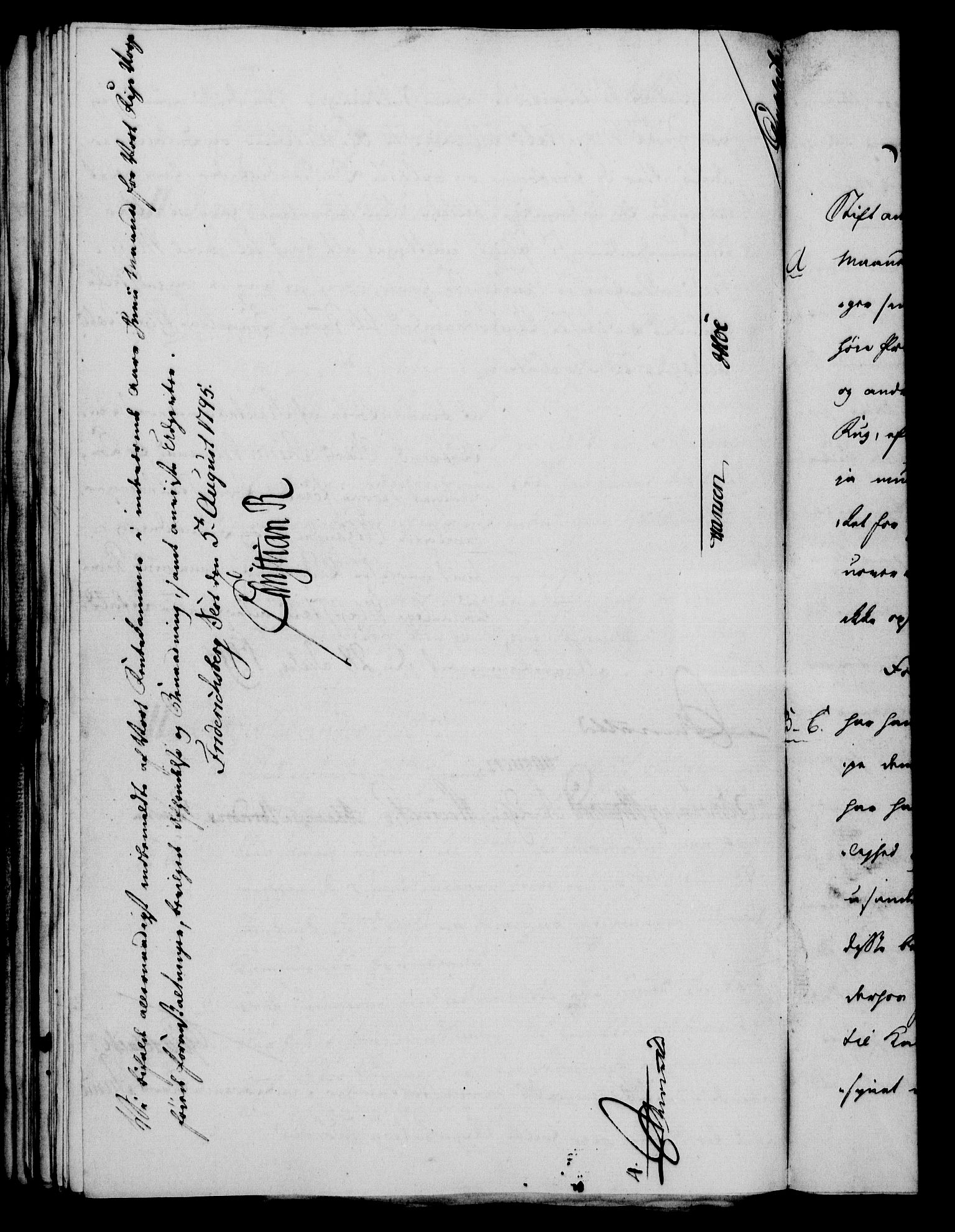 Rentekammeret, Kammerkanselliet, RA/EA-3111/G/Gf/Gfa/L0077: Norsk relasjons- og resolusjonsprotokoll (merket RK 52.77), 1795, p. 335
